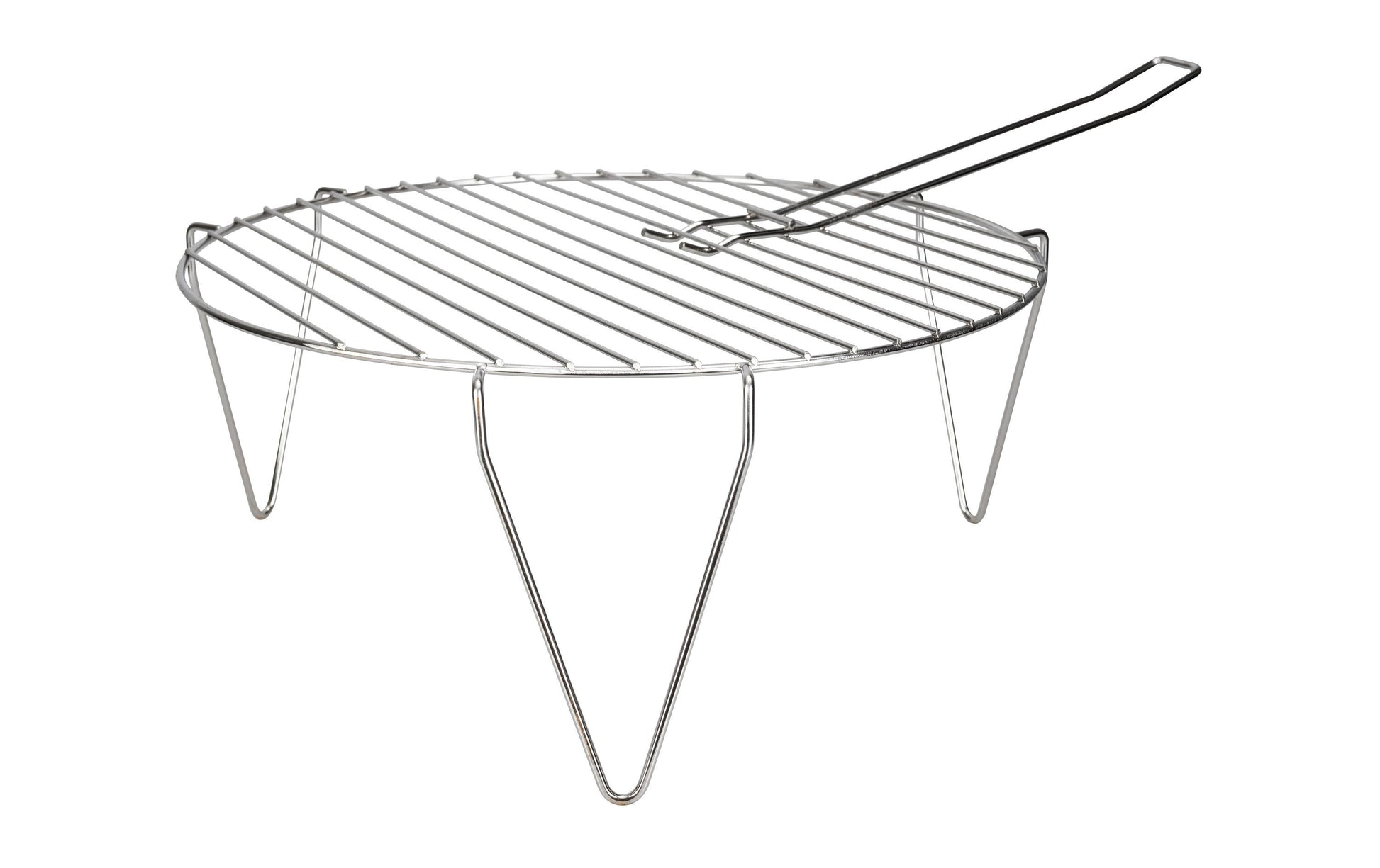 Nouvel Grillrost – mit Griffen, Ø 45 cm – für Feuerschalen, Edelstahl
