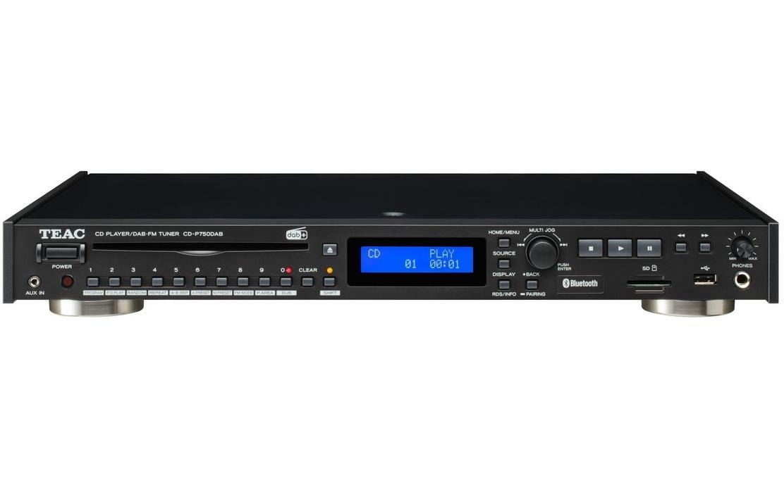 TEAC CD-P750DAB-B – DAB-/Internetradio – Tischradio – DAB+, CD, USB, Bluetooth – Schwarz