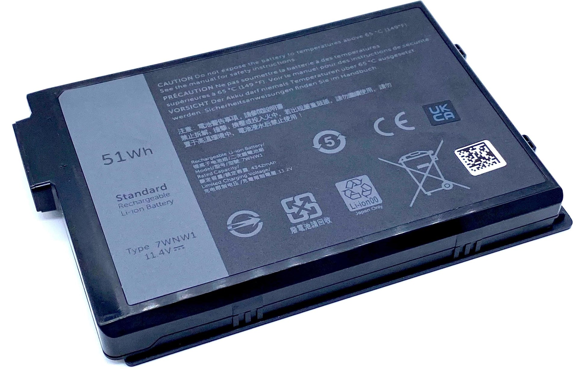 Vistaport Notebook-Akku – für Dell Latitude 5420, 5424, 7424 – Schwarz