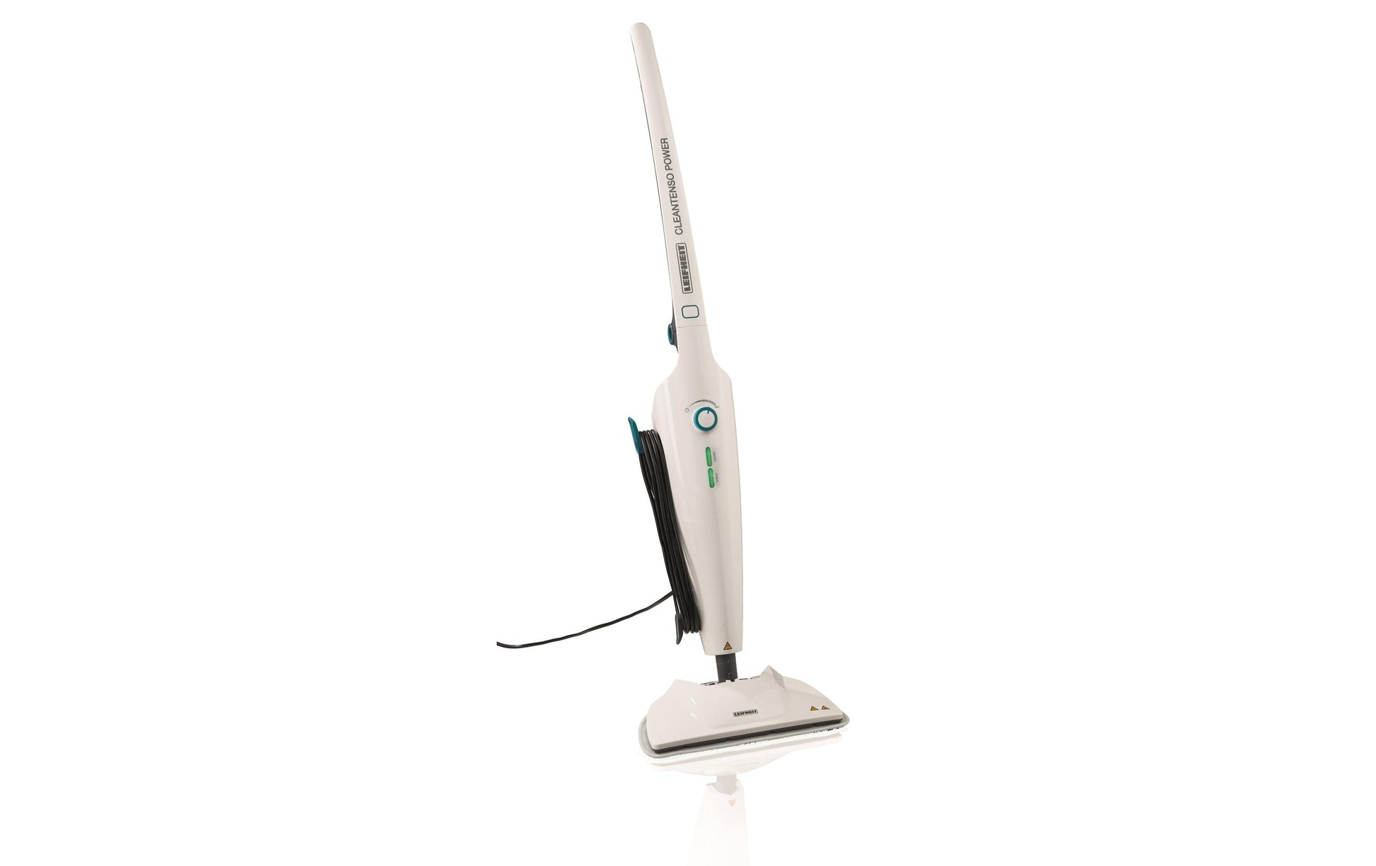 Leifheit Clean Tenso Power – Dampfbesen – 0,68 l, Aufheizzeit 30 s, Kabellänge 7 m, Weiss