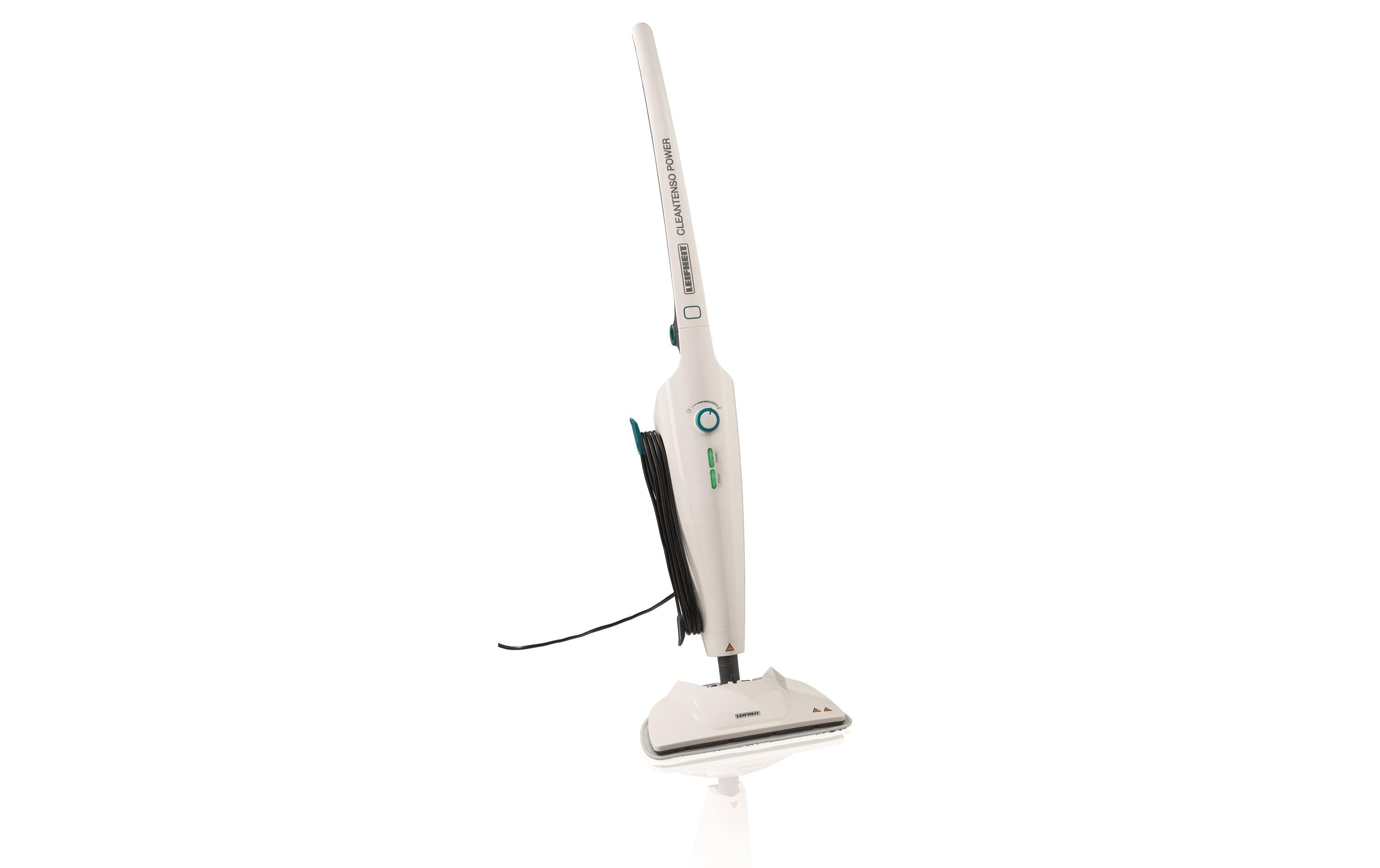 Leifheit Clean Tenso Power – Dampfbesen – 0,68 l, Aufheizzeit 30 s, Kabellänge 7 m, Weiss