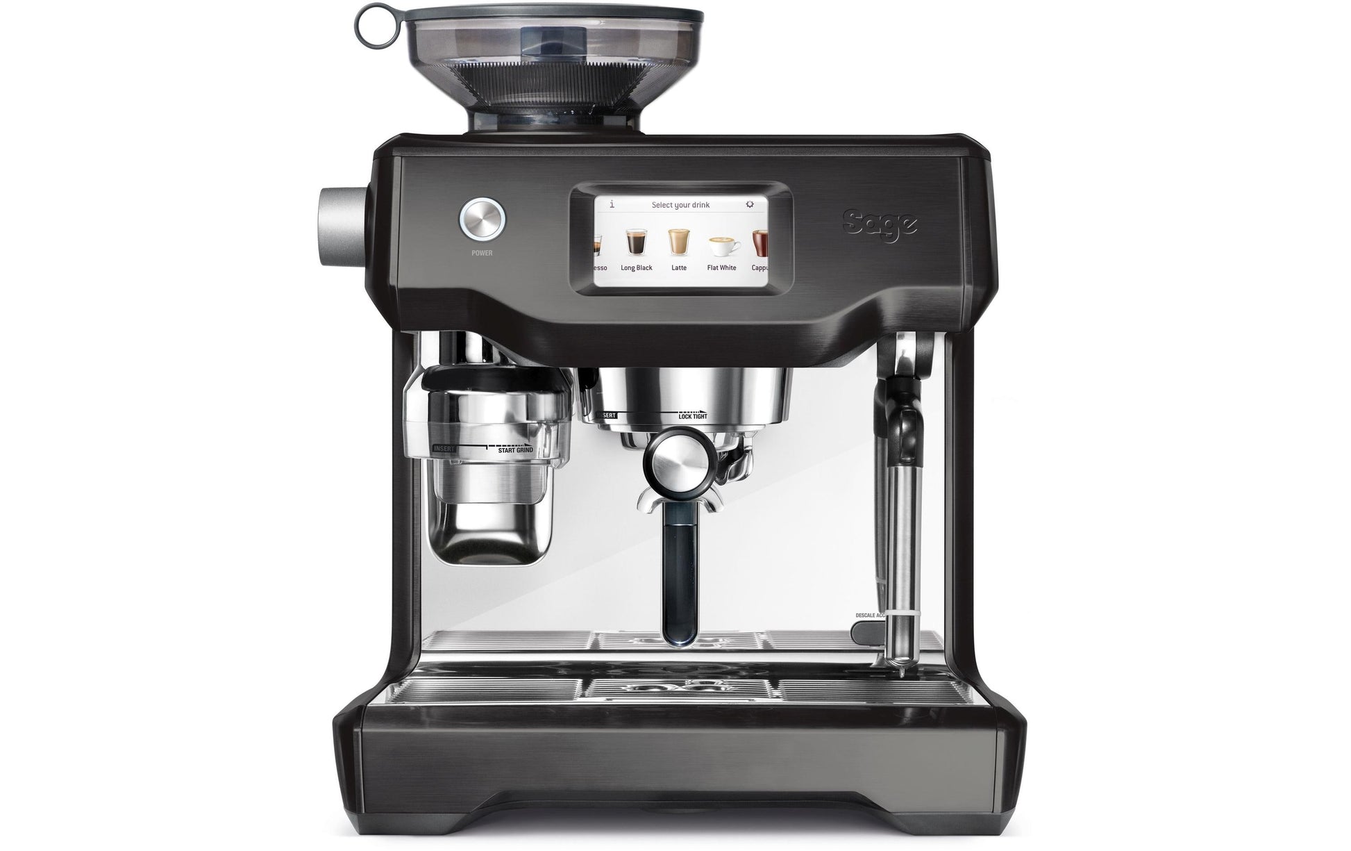 Sage Oracle Touch Espressomaschine (Siebträger) – 15 bar, 2,5 l, Milchaufschäumer, Schwarz