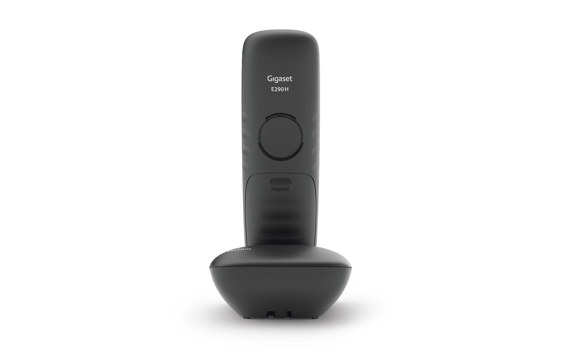 Gigaset E290 – DECT-Telefon mit Basis, Freisprechen, schwarz