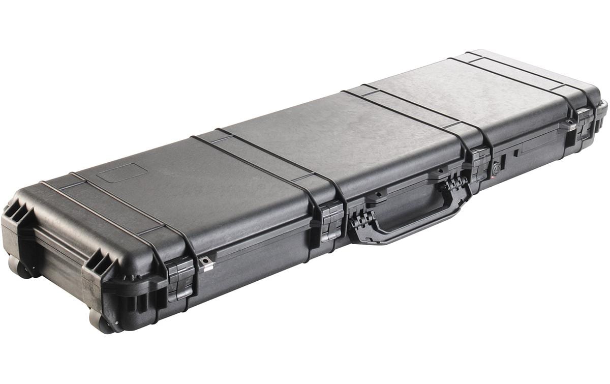 Peli 1750 Schutzkoffer 58,65 l – wasserdicht, mit Schaumstoffeinlage, schwarz, B 1346 × H 155 × T 406 mm