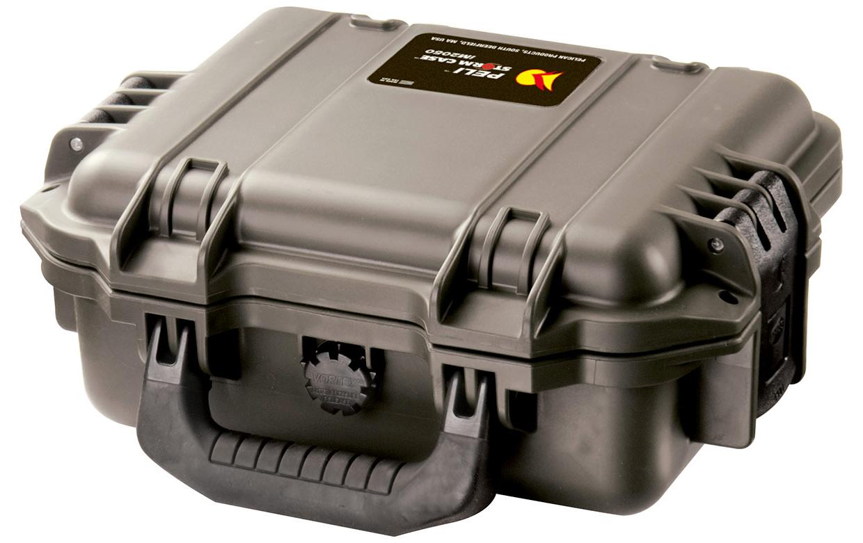 Peli iM2050 Aufbewahrungsbox 4,96 l – wasserfest, Klickverschluss, Handgriff, schwarz, B 300 × H 119 × T 249 mm