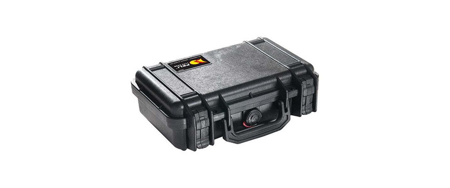 Peli Case 1170 – Schutzkoffer, 3,3 l, PP, Schwarz, 29,5 × 9,5 × 21 cm