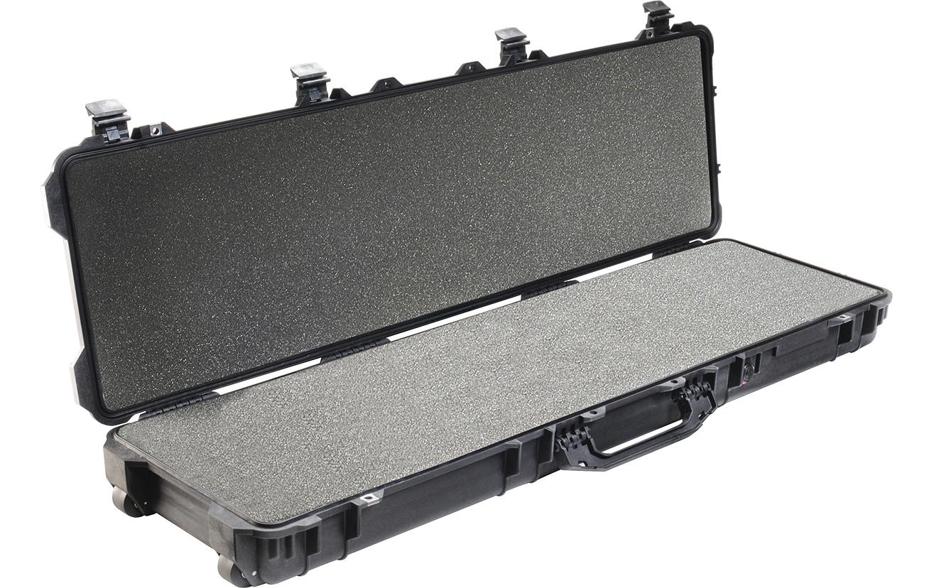 Peli 1750 Schutzkoffer 58,65 l – wasserdicht, mit Schaumstoffeinlage, schwarz, B 1346 × H 155 × T 406 mm