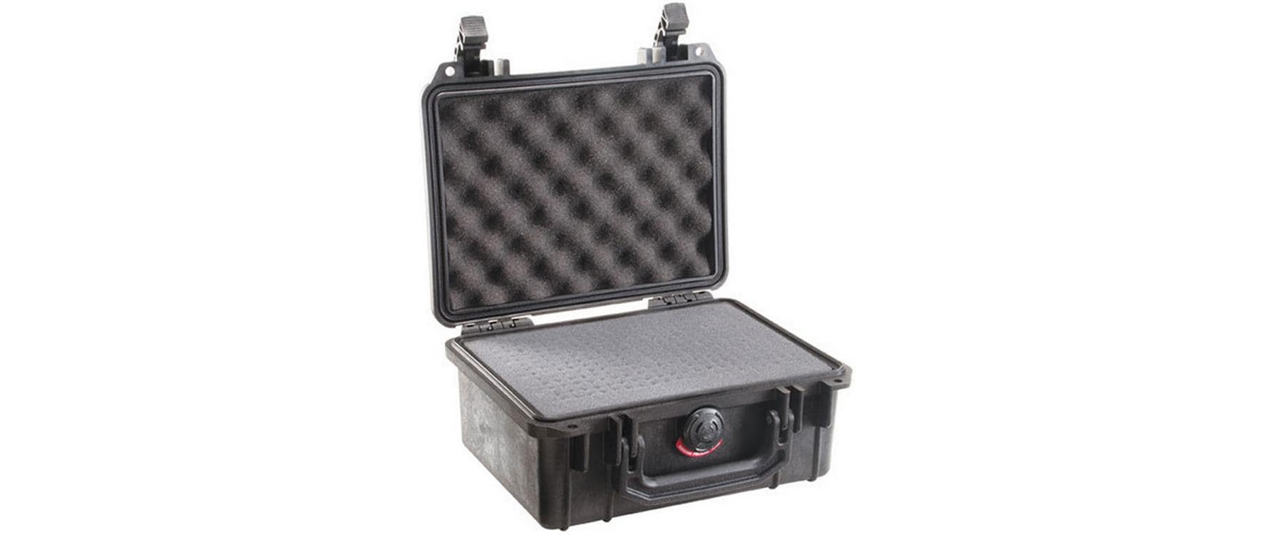Peli Case 1150 Schutzkoffer B 240 × H 109 × T 198 mm – schlagfest, wasserfest, mit Schaumstoffeinlage, schwarz