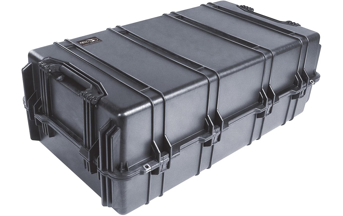Peli Case 1780 Schutzkoffer 215,97 l – 4 Rollen, Trolley, Klickverschluss, IP67, Schaumstoffeinlage, Schwarz
