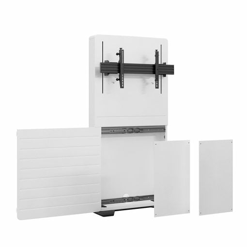Hagor Bodenständer – 75–98" – VESA 200×200–800×600 – bis 150 kg – CON-Line Big FS Lift