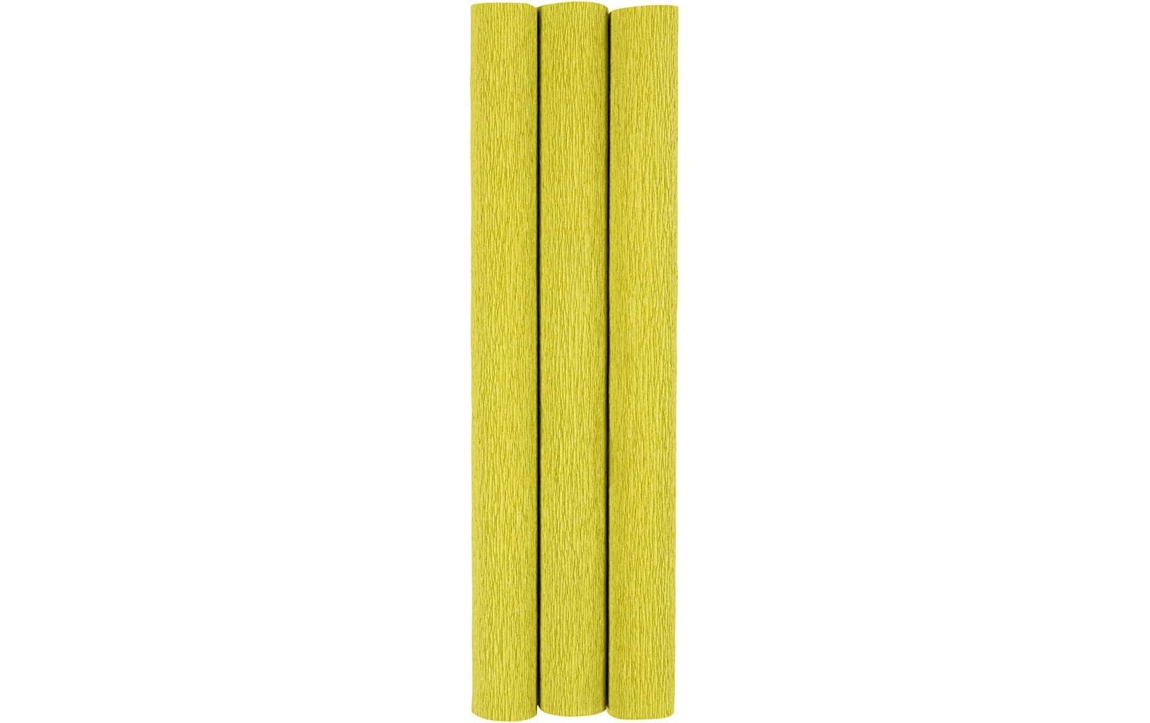 Creativ Company Krepppapier-Rolle – 25 cm × 60 cm, Hellgrün – 3 Rollen