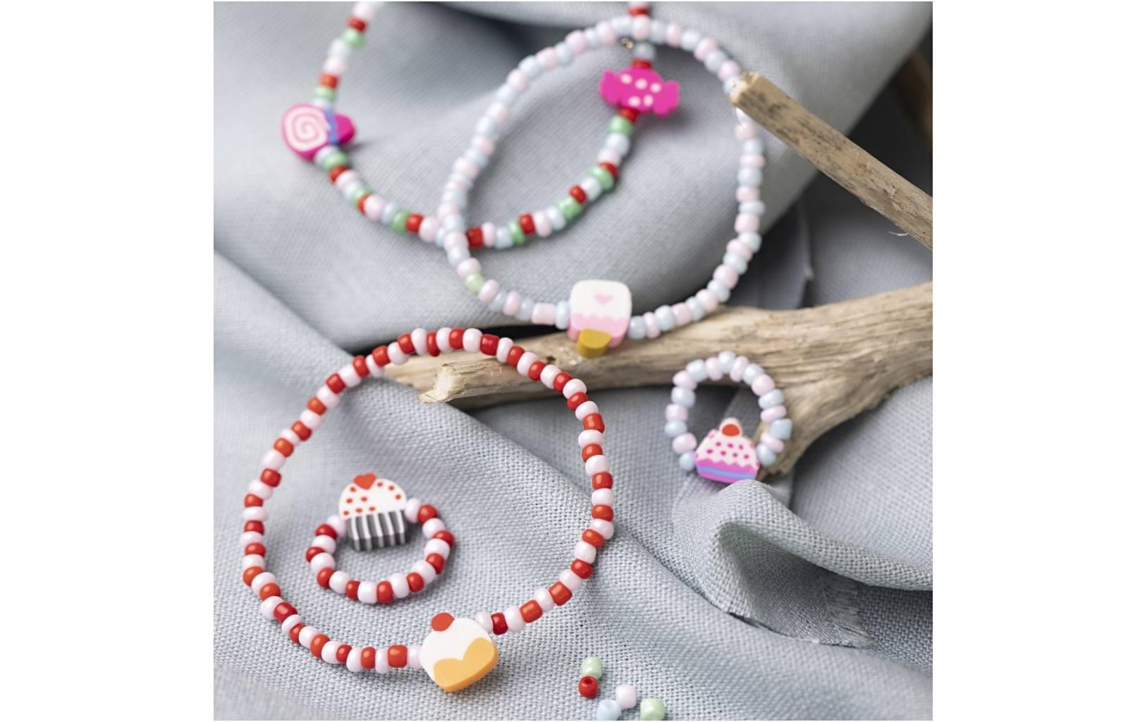 Creativ Company Bastelset Schmuck – mit Perlen und Schnüren – ab 10 Jahren