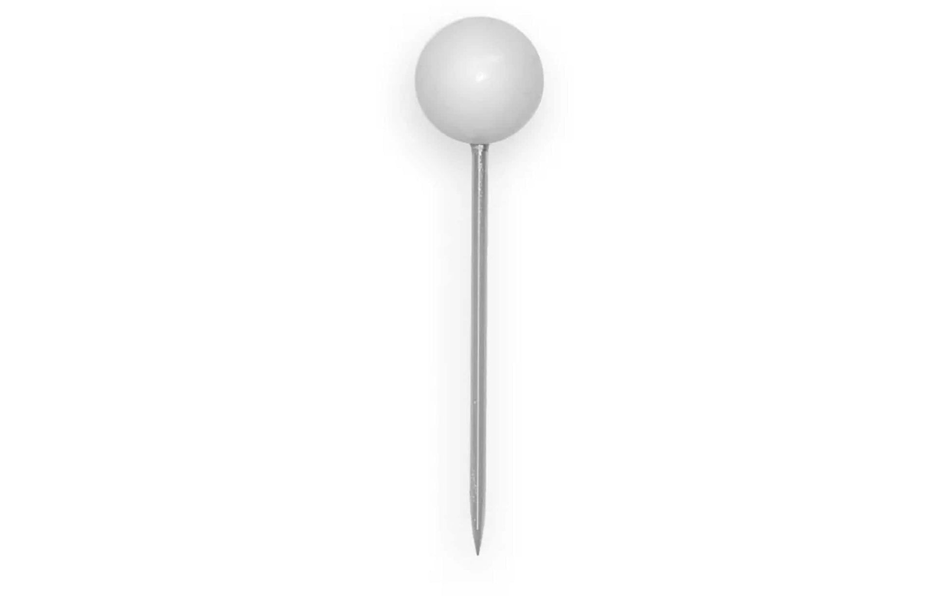 Alco Markiernadeln – Ø 8 mm, 16 mm lang – Kunststoff, weiss – 100 Stück