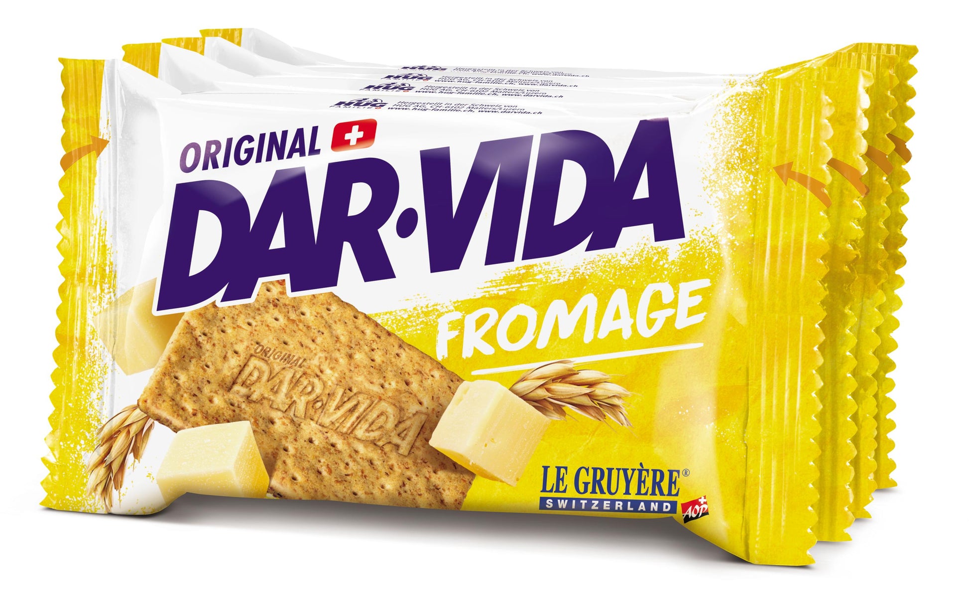 DAR-VIDA Crackers – Käse, 4 × 46 g (184 g)