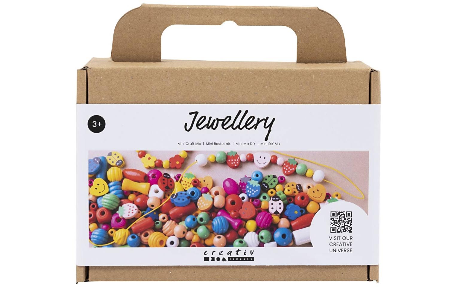 Creativ Company Schmuck-Bastelset – Holz, mehrfarbig – ab 3 Jahren