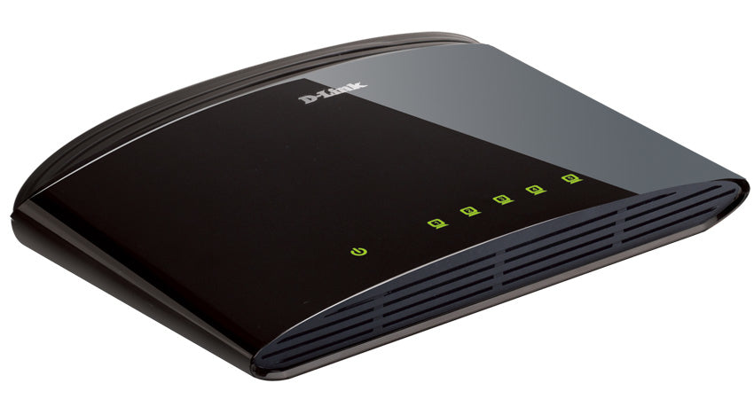D-Link DES-1005D/E – Unmanaged Switch – 5×Fast Ethernet (10/100), Schwarz