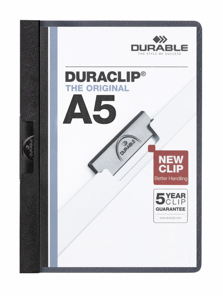 Durable Konferenzmappe – A5, Kunststoff, Schwarz