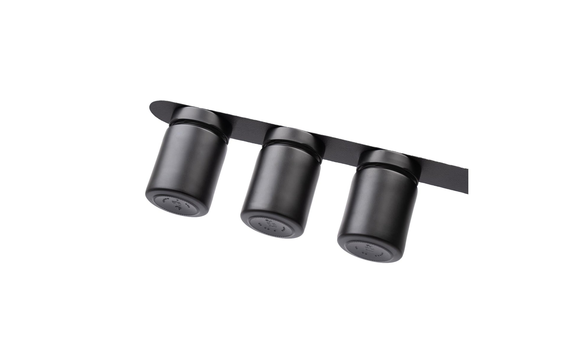 Silwy Vorratsdose 192 ml, Ø 6,2 × 9,3 cm, Glas, Schwarz, 3er-Set
