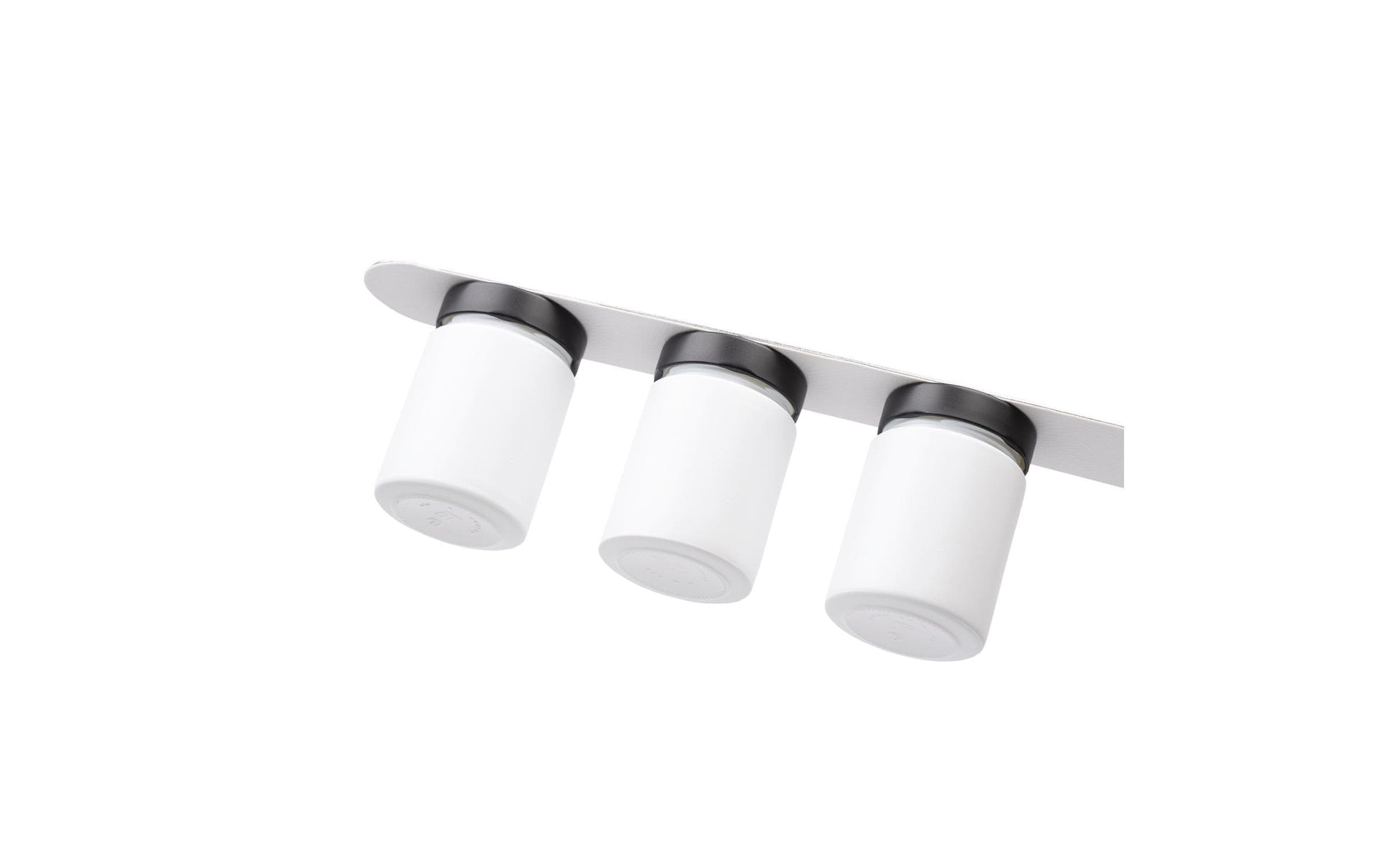 Silwy Vorratsdose 192 ml, 6,2 × 25 × 9,3 cm, Porzellan, Weiss, 3er-Set