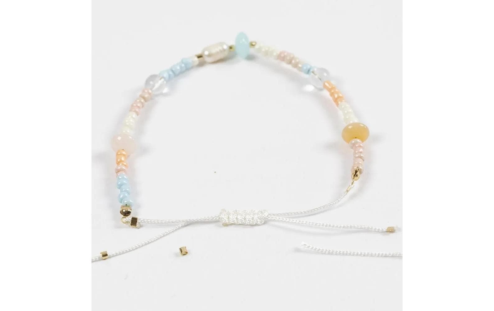 Creativ Company Rocailles, Glas – Hellorange – Ø 3 mm, Loch 0,6–1 mm – 1 Stk.