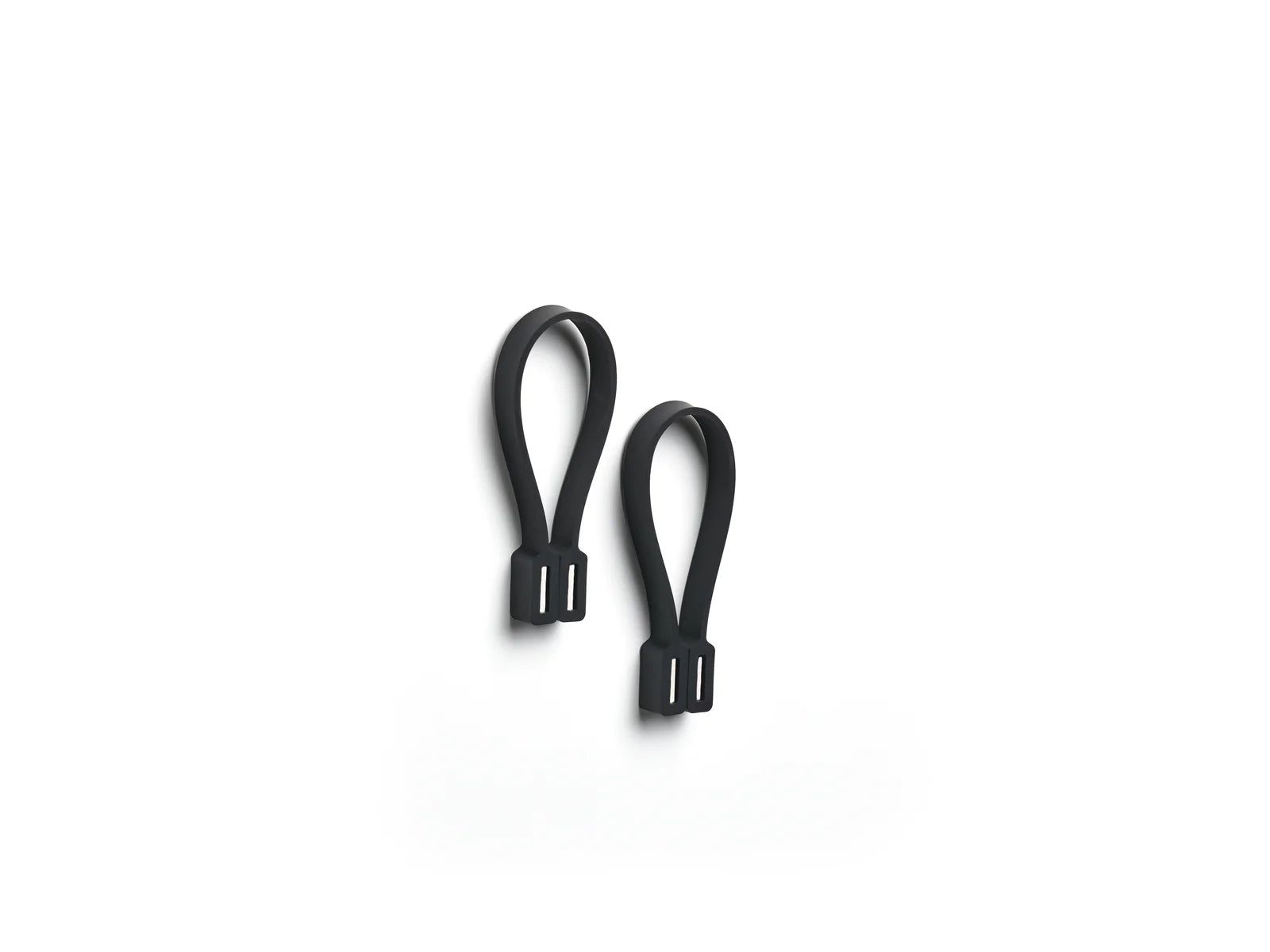 Zone Denmark Handtuchhalter – 7,8×5,5×1,2 cm, Silikon, Haken mit Magnet, Schwarz, 2er-Set