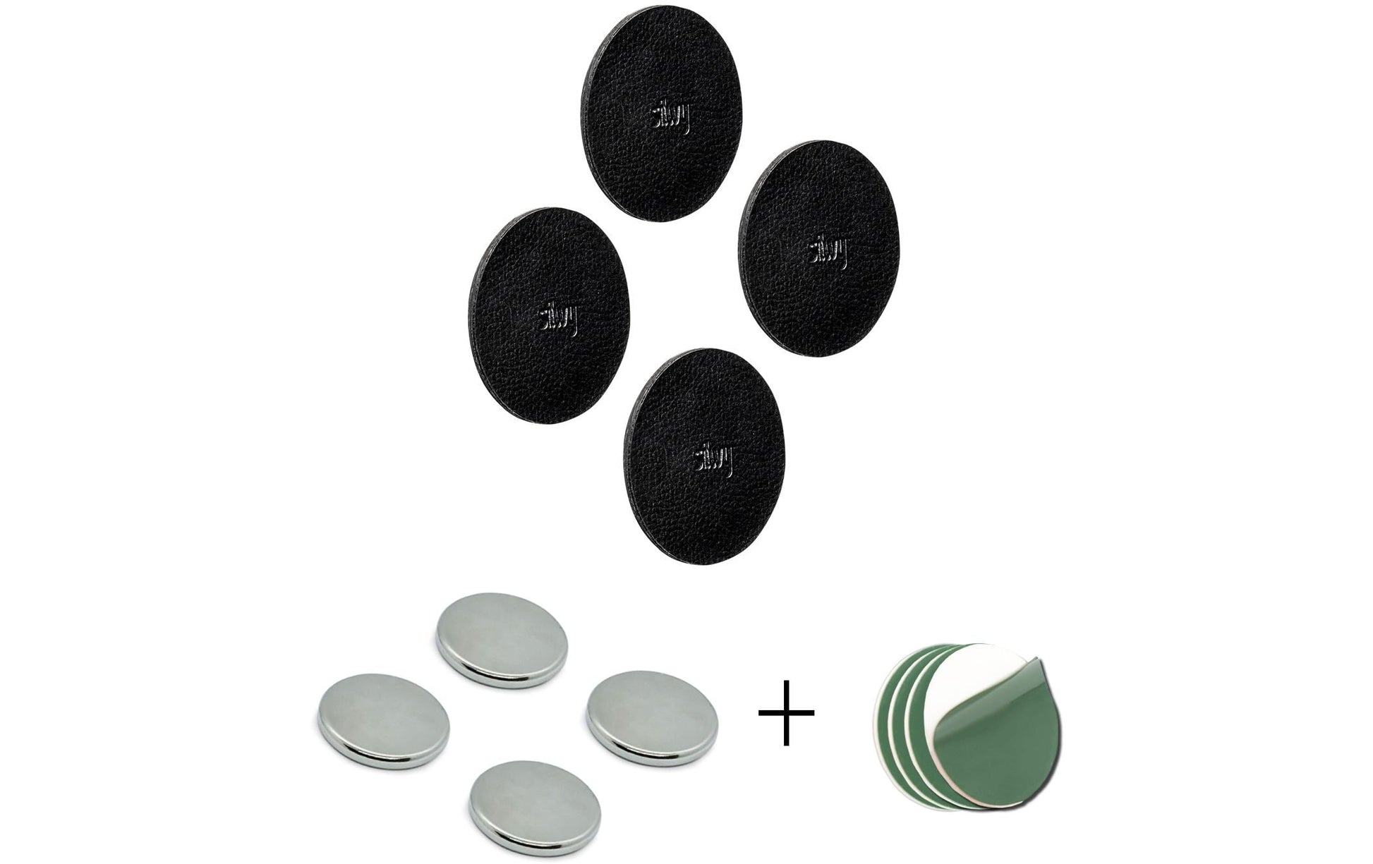 Silwy Montagepad PBB0-15-8 Schwarz – 7,5 × 7,5 cm – 12 Stück