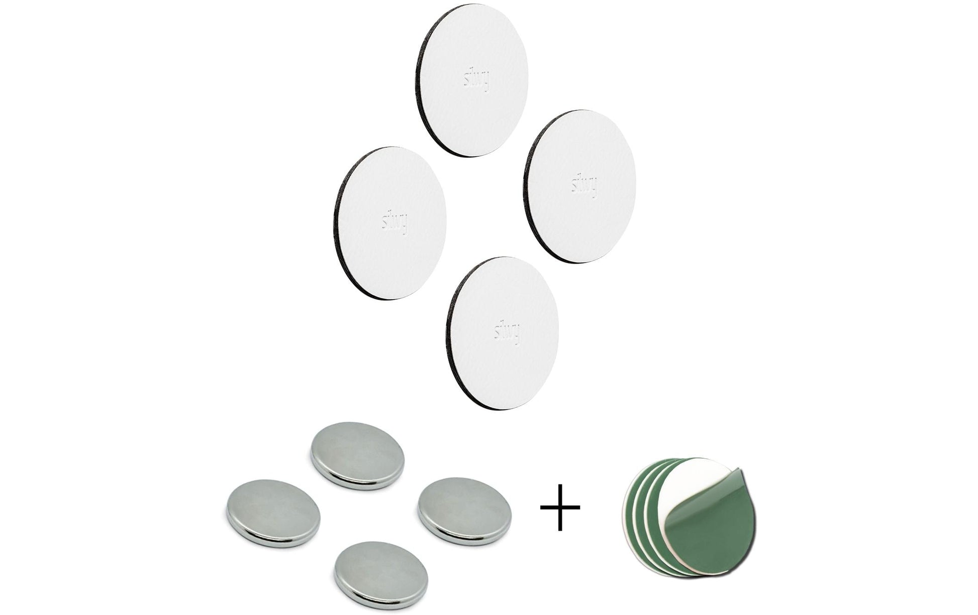 Silwy Montagepad PBW0-16-8 Weiss – 7,5 × 7,5 cm – 3000 µm – 12 Stück