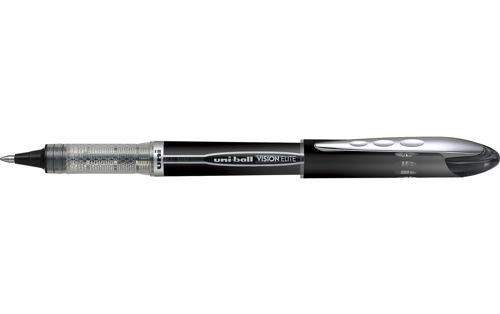 Uni-Ball Vision Elite UB-205 – Tintenroller, 0,5 mm, Schwarz, dokumentenecht, wasserfest, Kunststoff