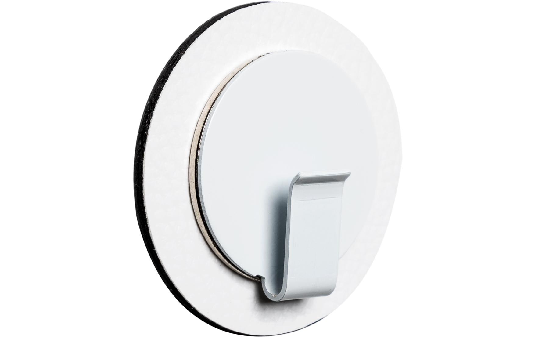 Silwy Haken – Metall – Weiss – 0,2 kg – Ø 65 × H 15 mm
