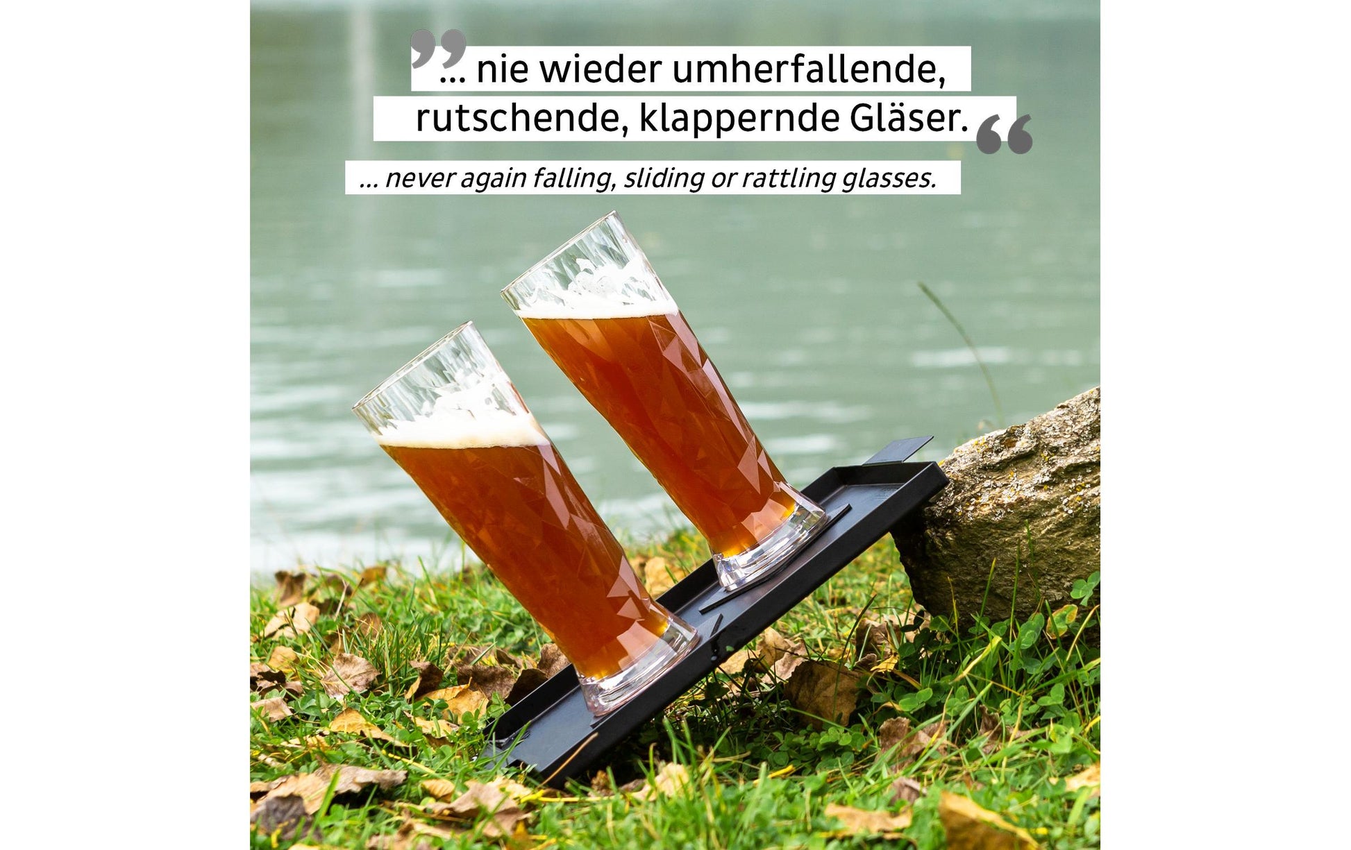 Silwy Bierglas – 0,50 l, Kunststoff, Transparent, 6 Stück