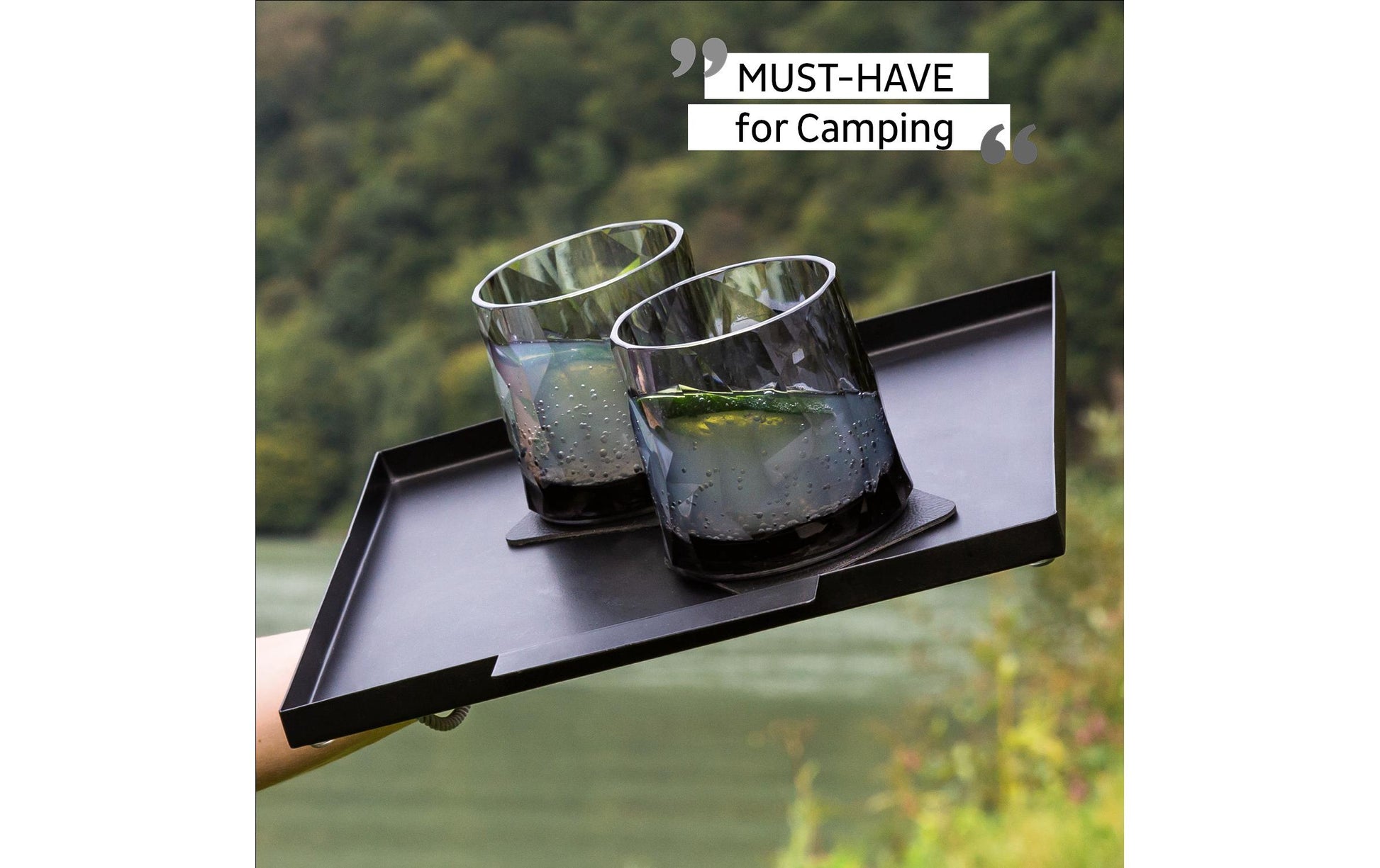 Silwy Glas – 0,25 l, Kunststoff, grau, 6 Stück