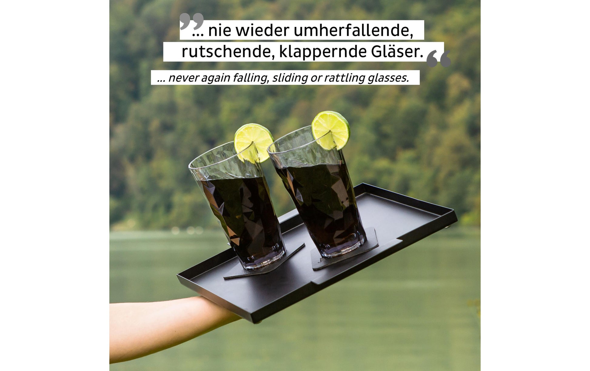 Silwy LONGDRINK Longdrinkglas – 0,30 l, Kunststoff, Grau, Magnetisch, 6 Stück
