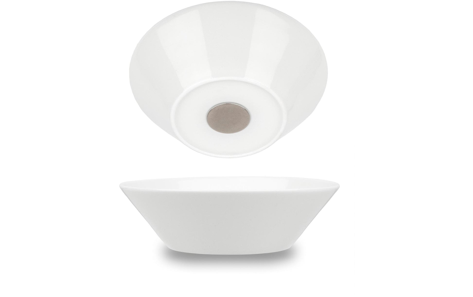 Silwy Suppenschüssel – 2er Set, 400 ml, Ø 16,0 cm, H 4,8 cm, Porzellan, Weiss