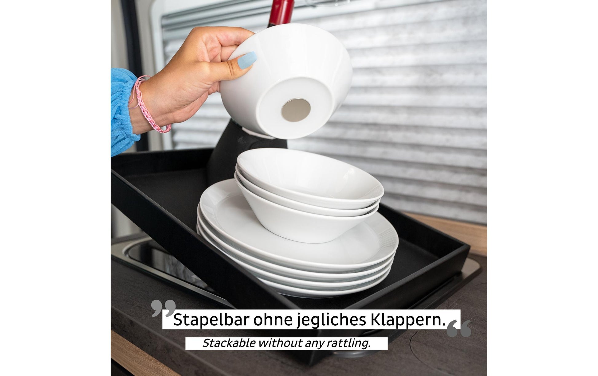 Silwy Suppenschüssel – 2er Set, 400 ml, Ø 16,0 cm, H 4,8 cm, Porzellan, Weiss