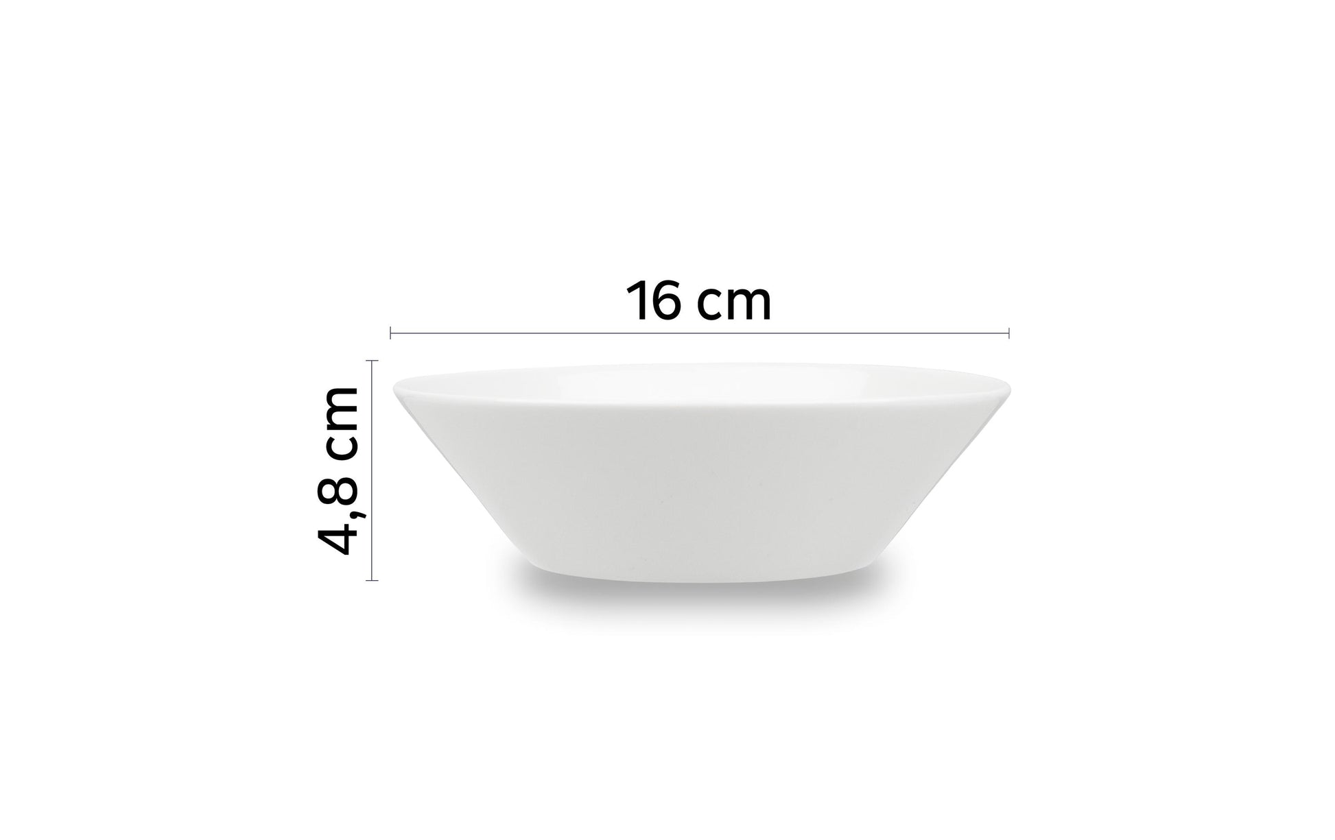 Silwy Suppenschüssel – 2er Set, 400 ml, Ø 16,0 cm, H 4,8 cm, Porzellan, Weiss