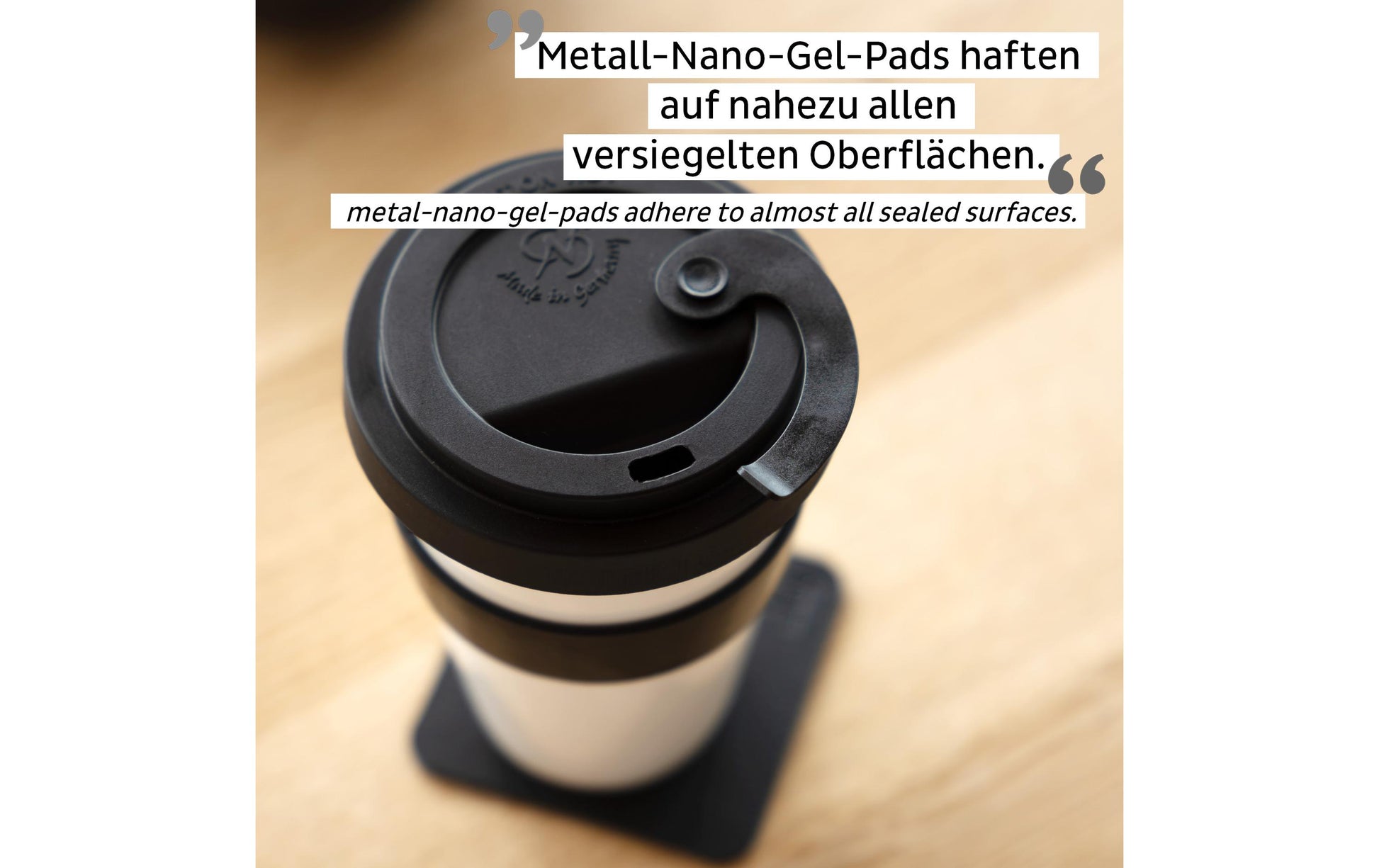 Silwy Becher S038-1403-1-B – 350 ml, Ø 9,3 cm, H 13,0 cm, Porzellan, Weiss, mit Deckel