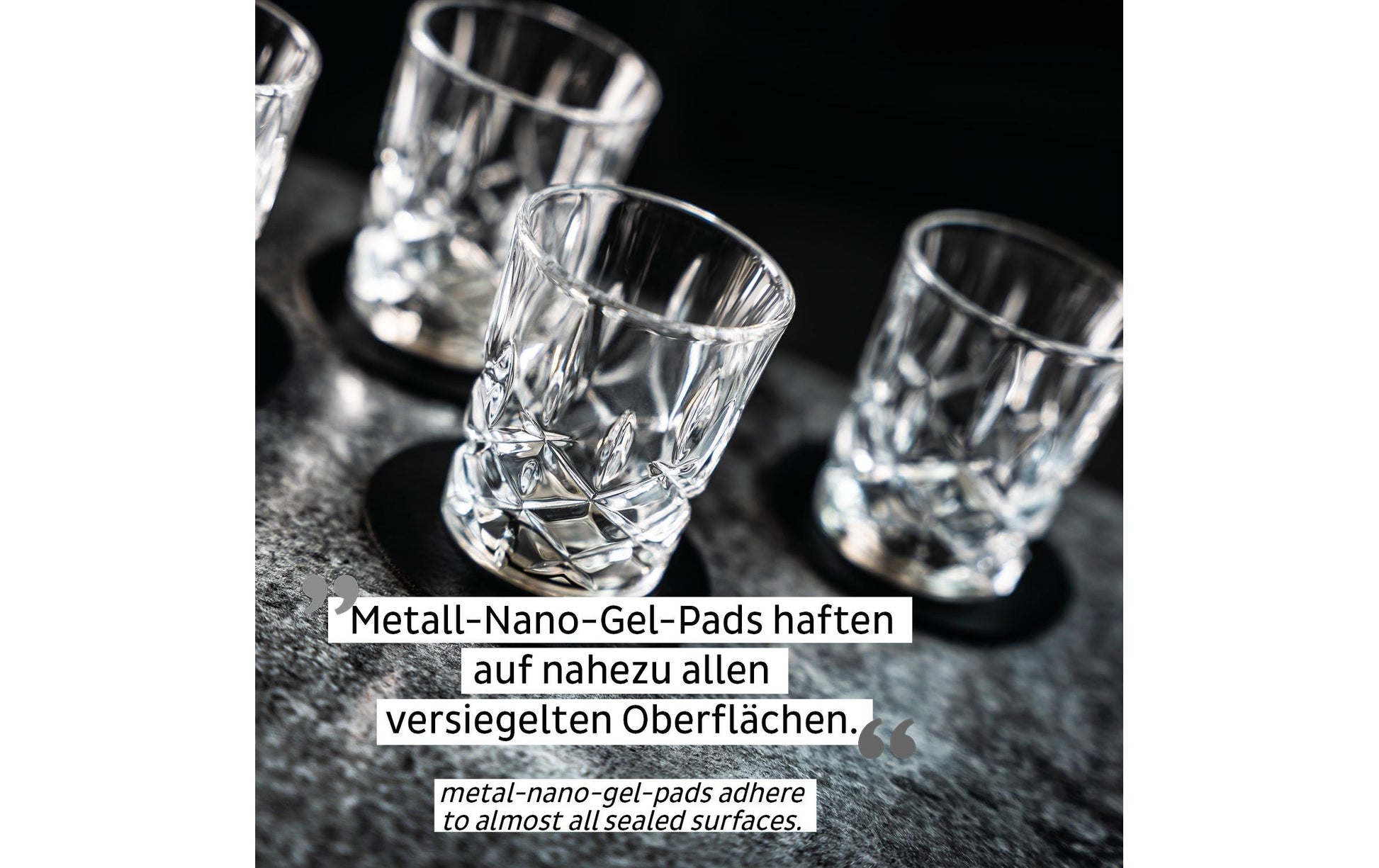 Silwy Shotglas – 4er Set, 40 ml, Kristallglas, Transparent