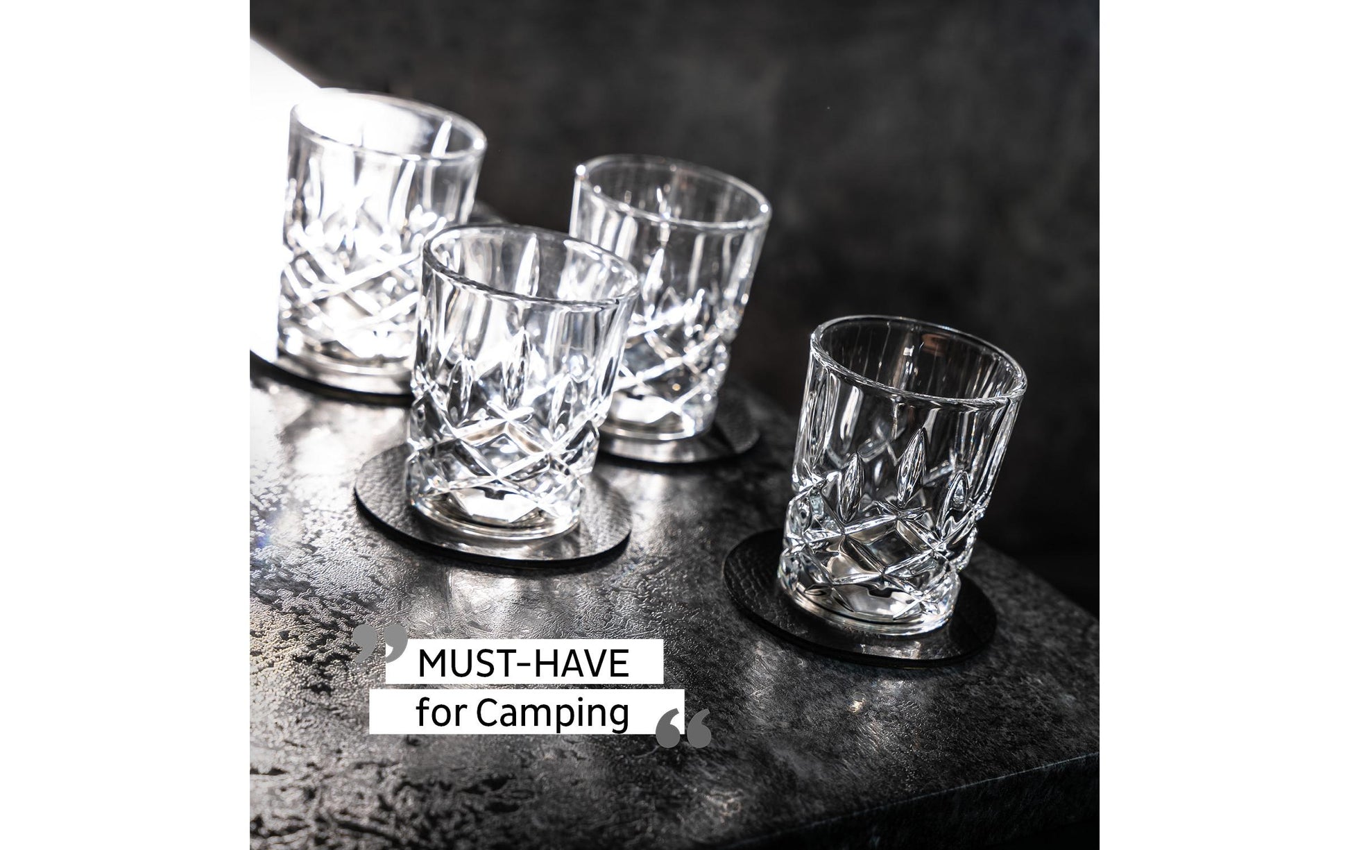 Silwy Shotglas – 4er Set, 40 ml, Kristallglas, Transparent