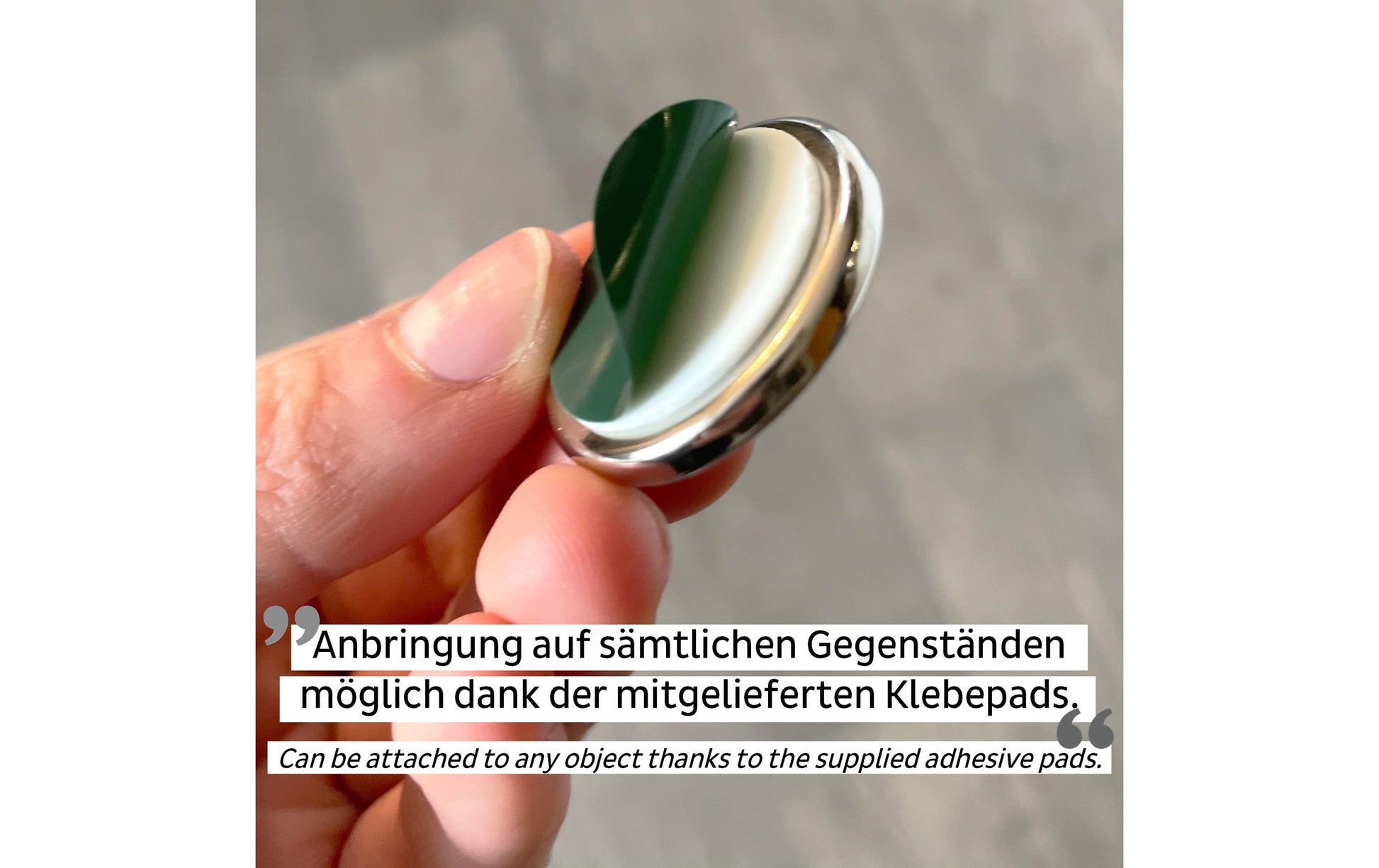Silwy PM00-14-4 Kabelhalter – selbstklebend – Neodym – silber – Ø 28 × H 3 mm – 4 Stück