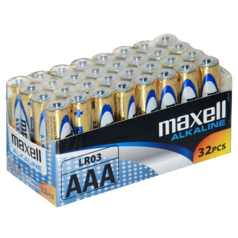 Maxell AAA Batterien, Alkaline, 1,5 V – 32 Stk.