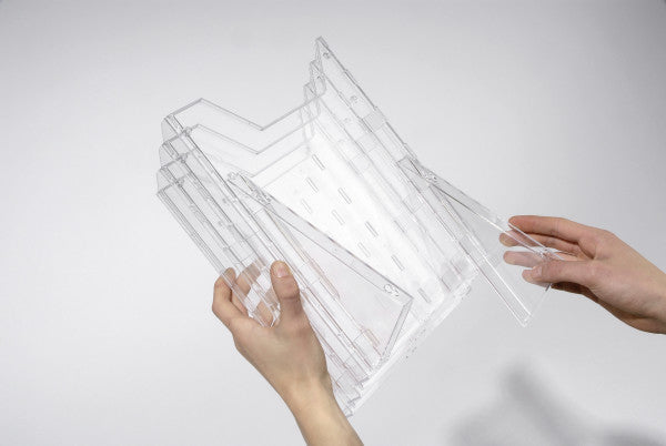 Durable Tischprospekthalter A4 – transparent – COMBIBOXX