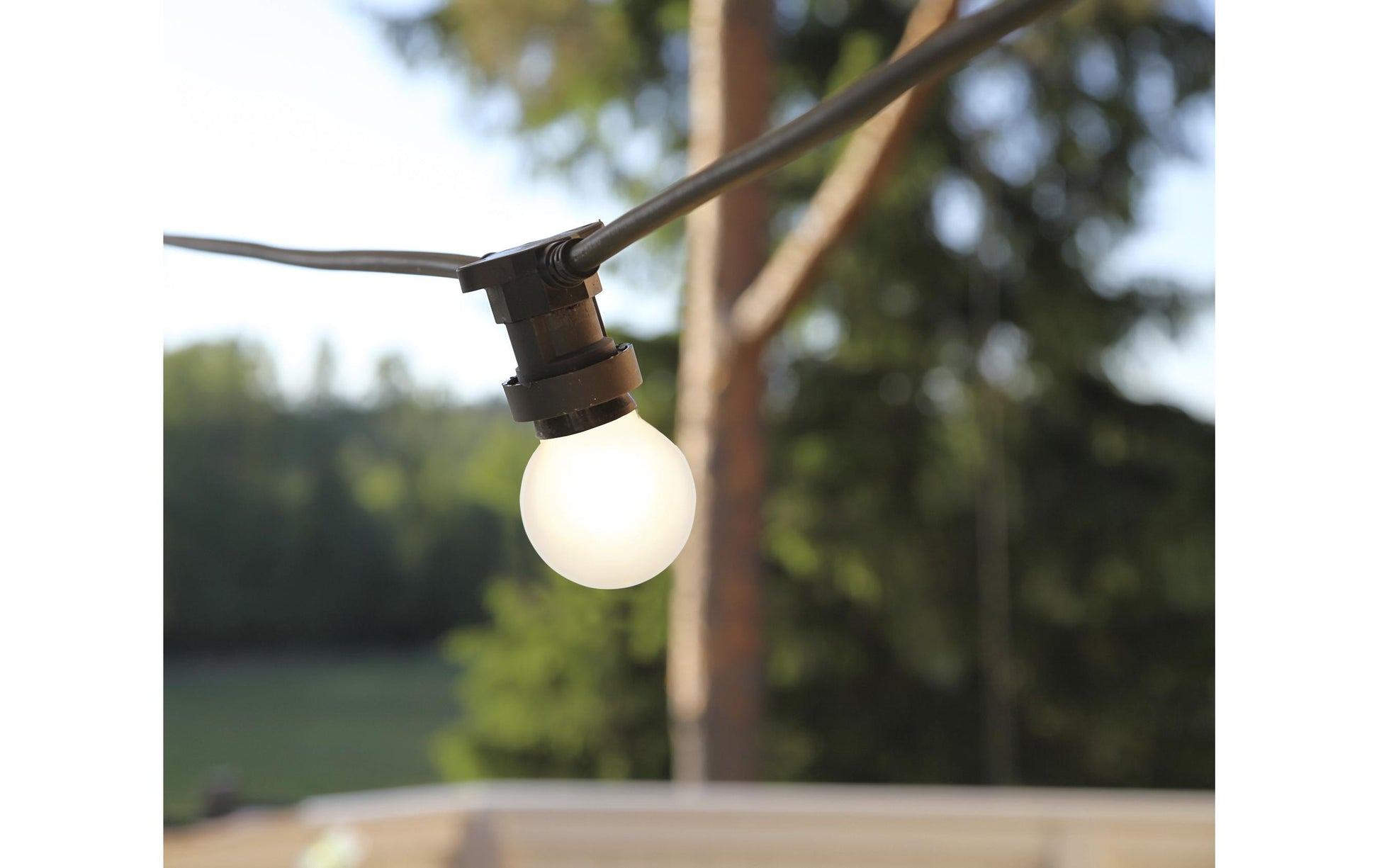 M. Schönenberger Schönenberger Lichterkette – 10 m – 10 LEDs, 10 W – Warmweiss, 2700 K – IP44 – Netzbetrieb
