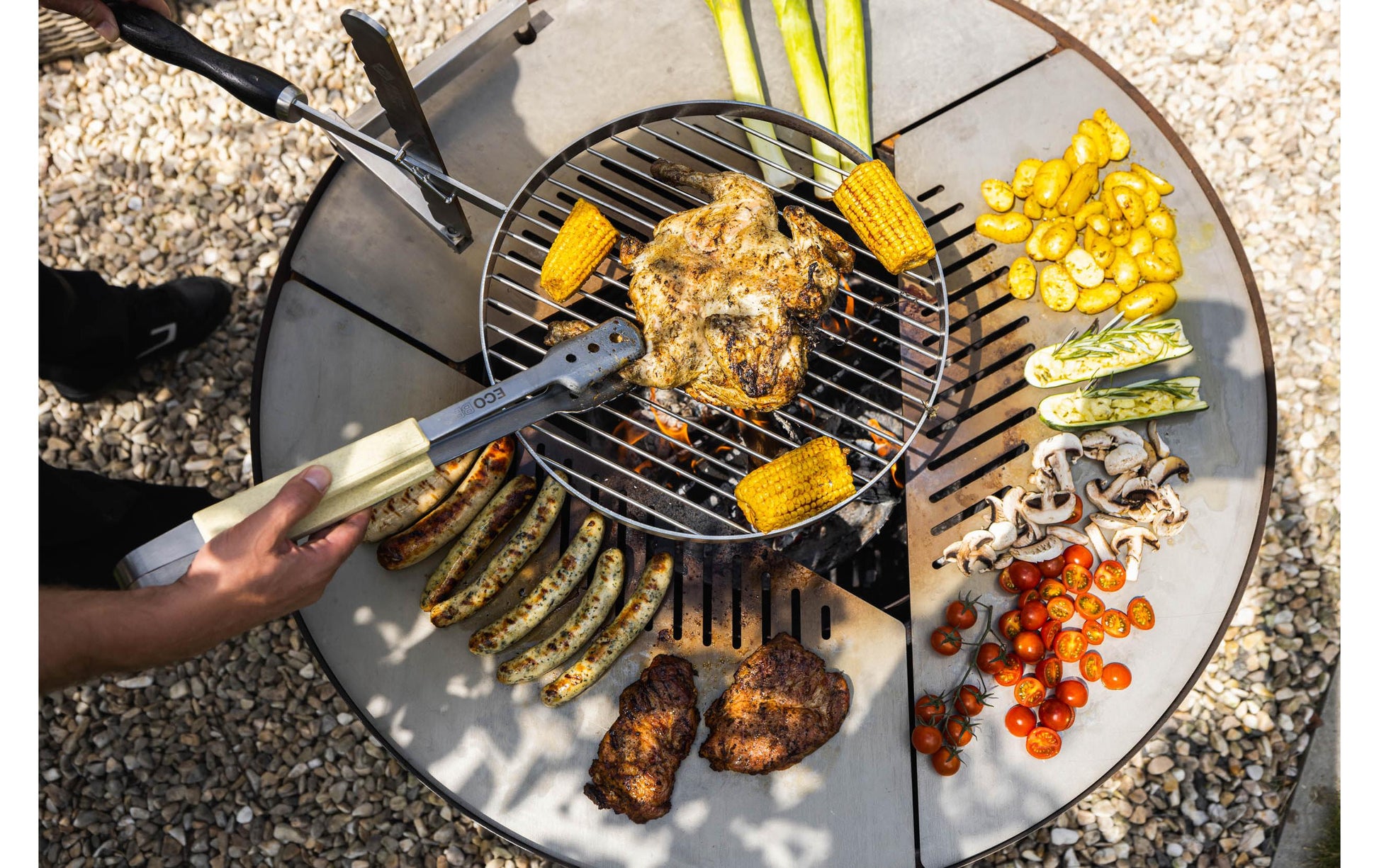 Feu Du Jardin Runder Grillrost – Ø 38 cm, Edelstahl – für Cube, Olymp