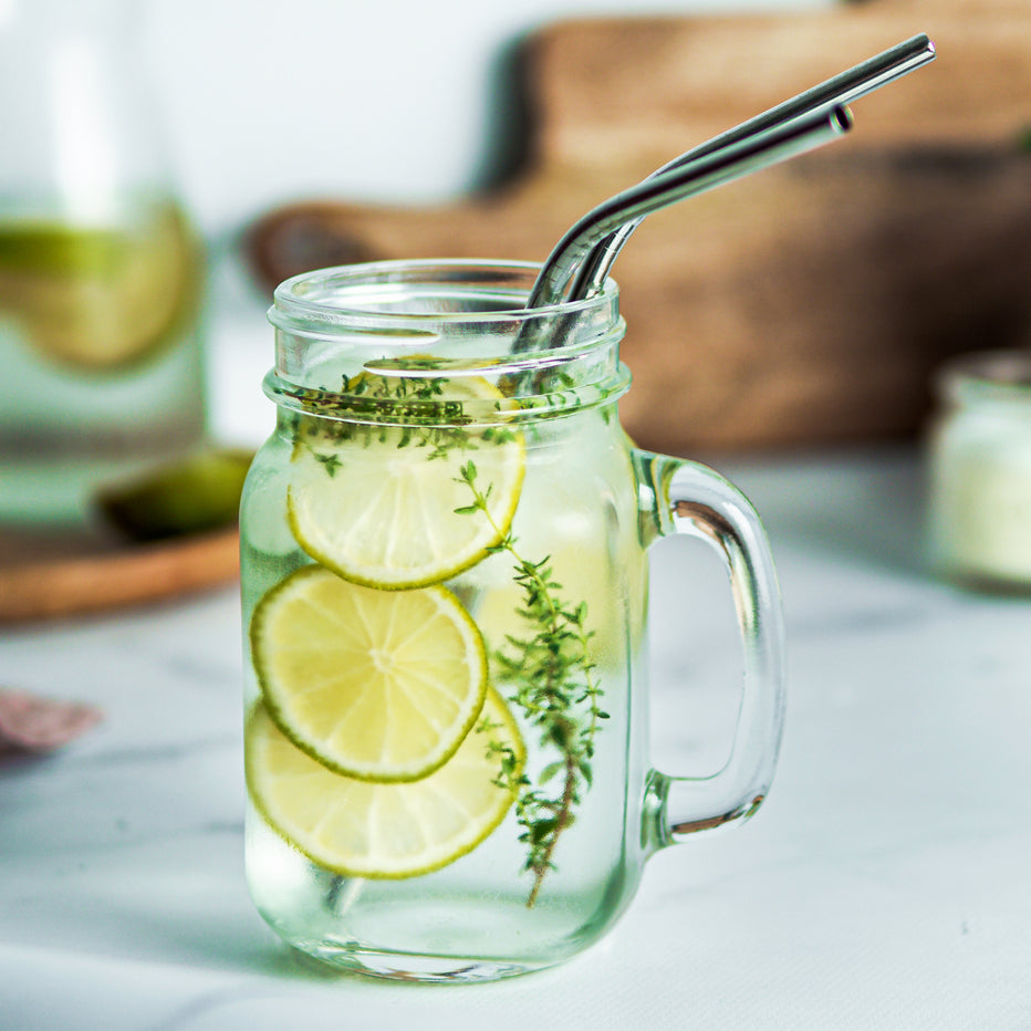 Oak & Steel Trinkhalme – 22 cm, Edelstahl, Mehrfarbig, 40 Stk.