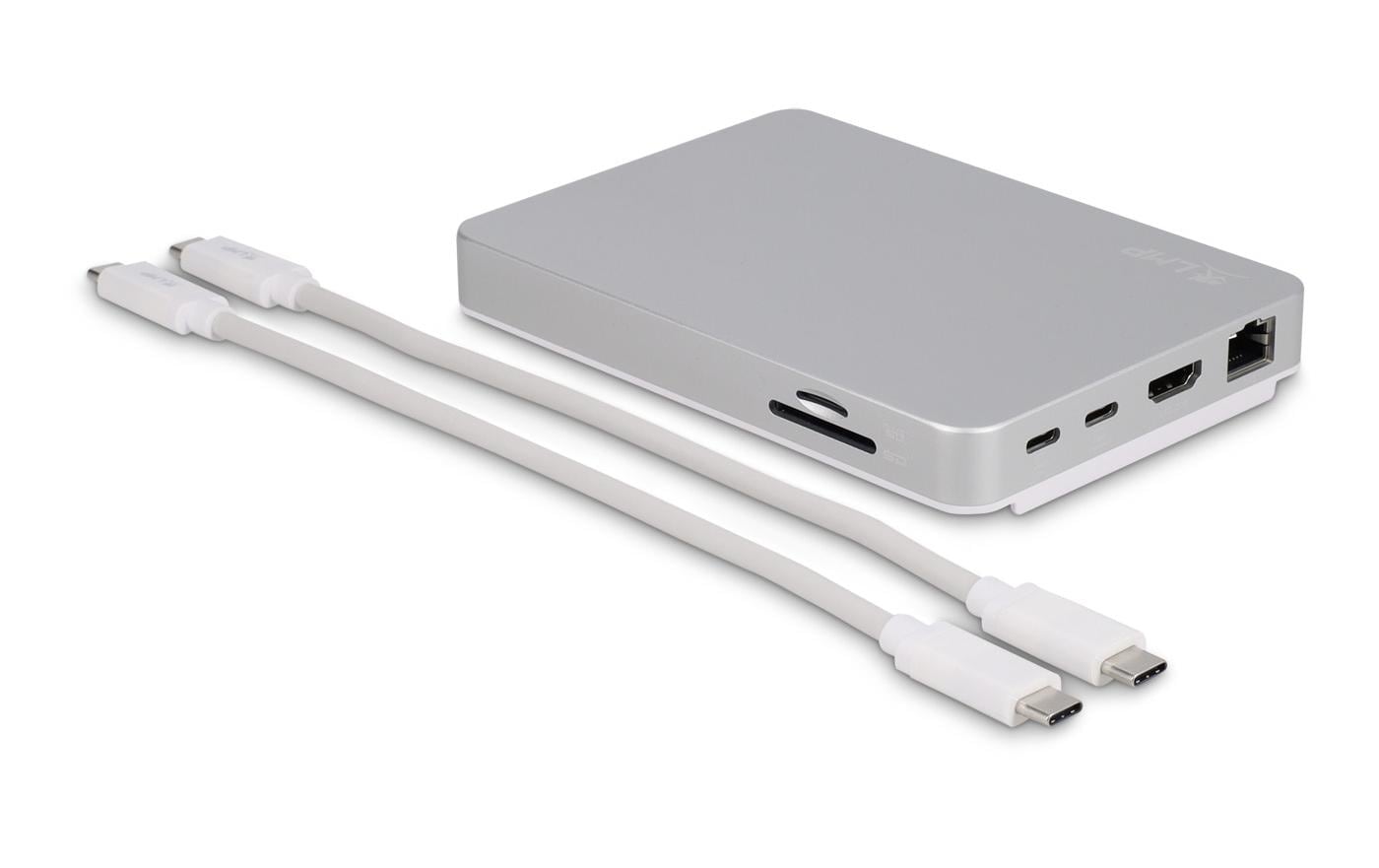 LMP 23790 Dockingstation – USB-C, 1× HDMI, 100 W PD, GbE, microSD, für Mac/iPadOS