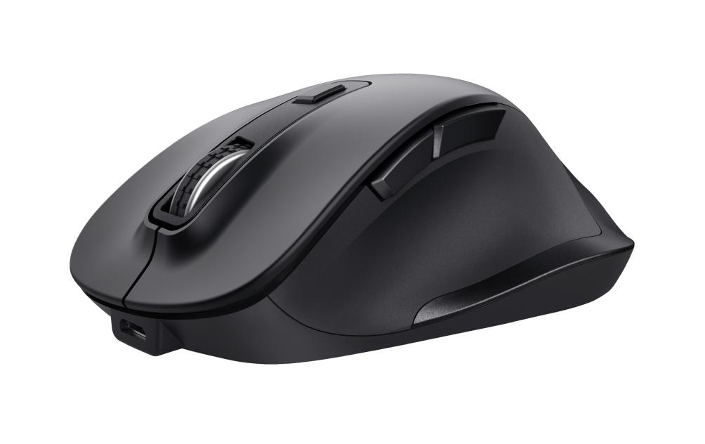 Trust Fyda Eco – Maus – Kabellos (2,4 GHz), 2400 DPI, rechts, Schwarz