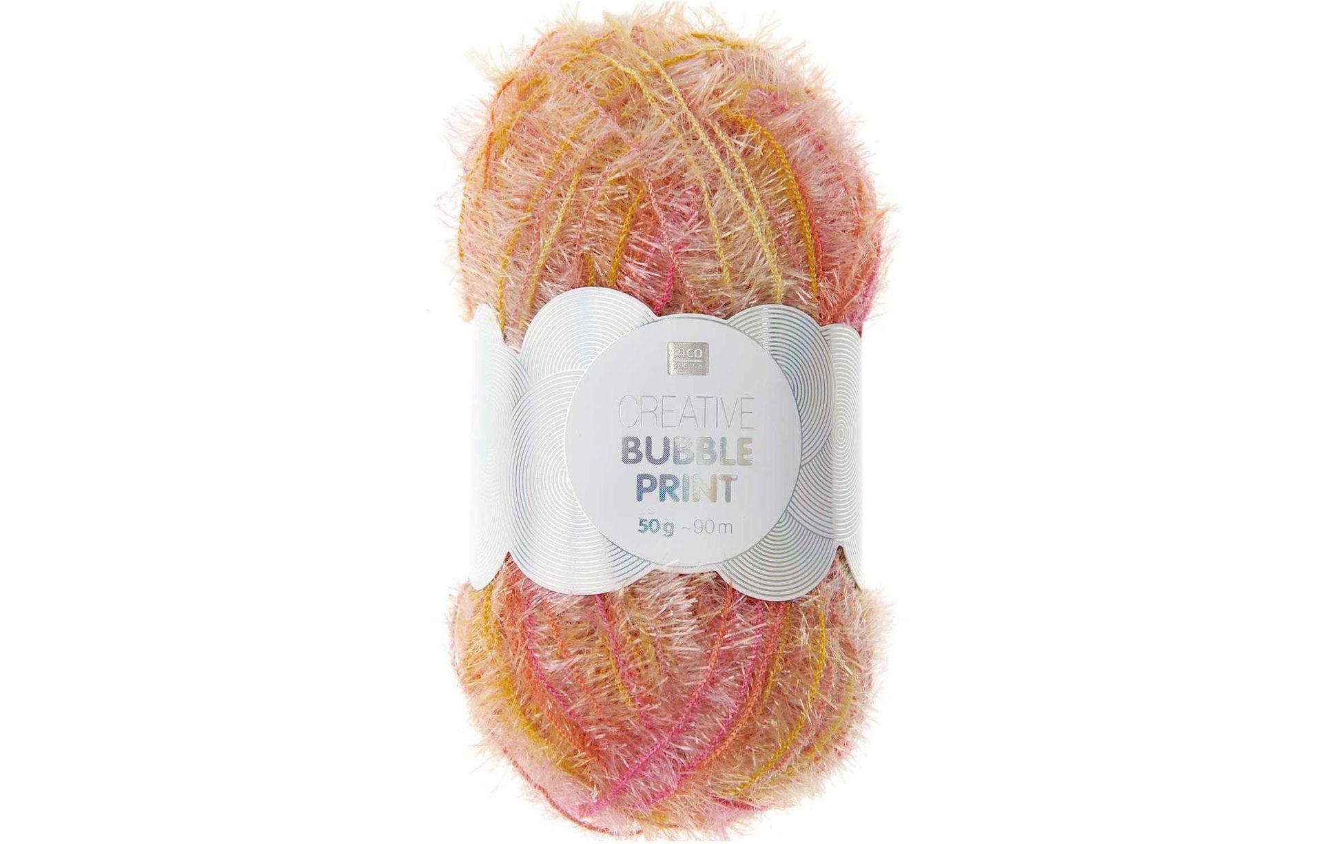 Rico Design Creative Bubble Print Garn Mehrfarbig – Polyester, 50 g, 90 m, Nadel 2 mm