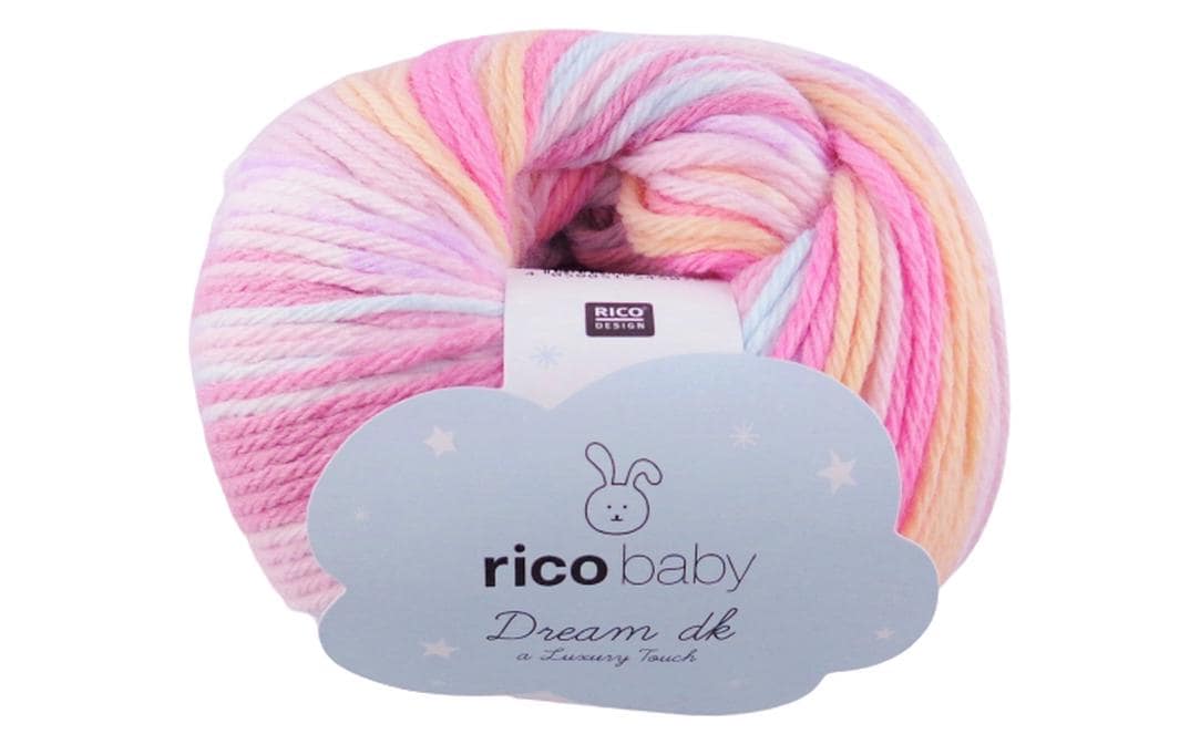Rico Design Baby Dream DK Luxury Touch Garn Rosa – 50 g, 115 m, Nadel 4 mm, 50% Polyamid/50% Polyacryl, 1 Stk.