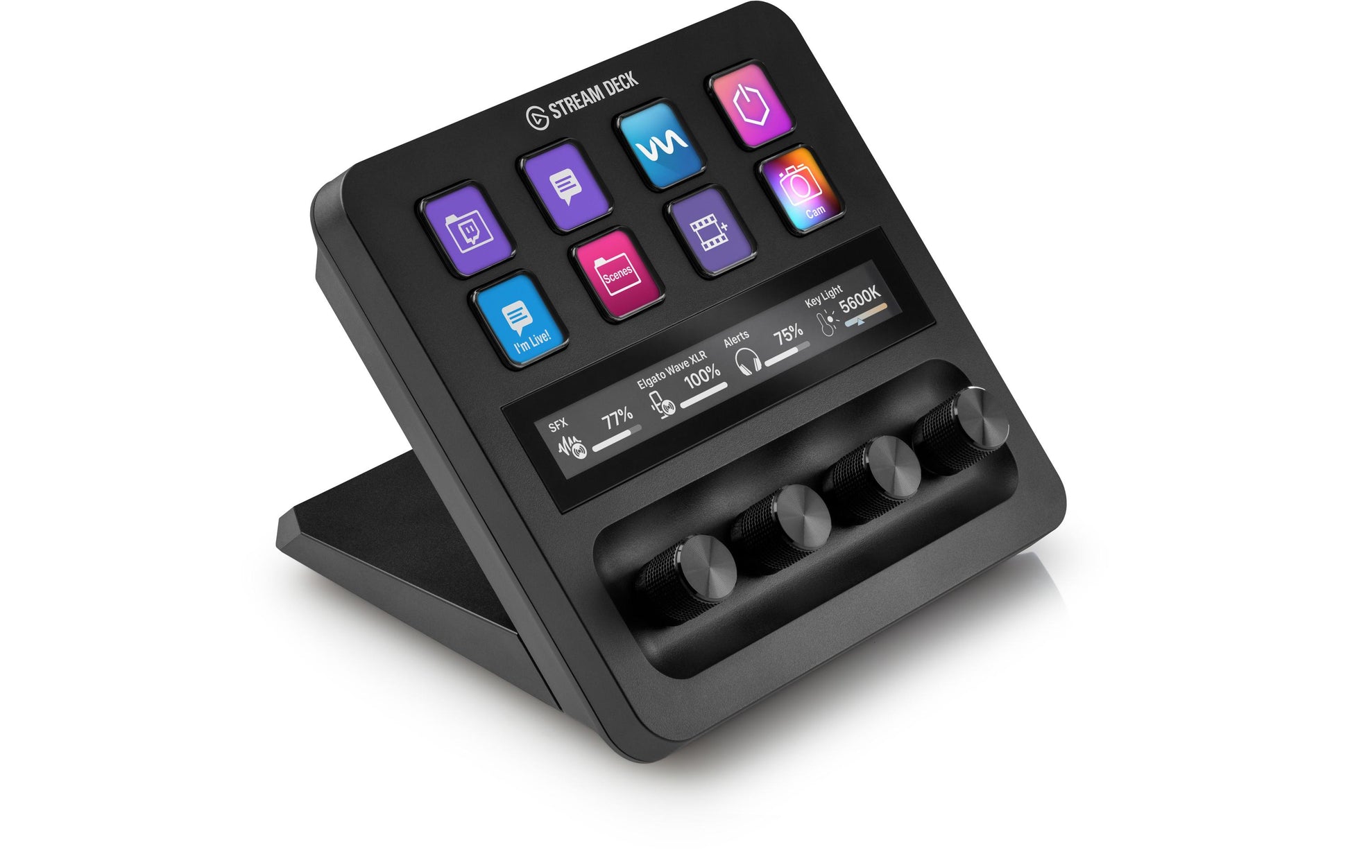Elgato Stream Deck + – Keypad-Steuerpult – kabelgebunden, USB-A – Schwarz – für PC & Mac