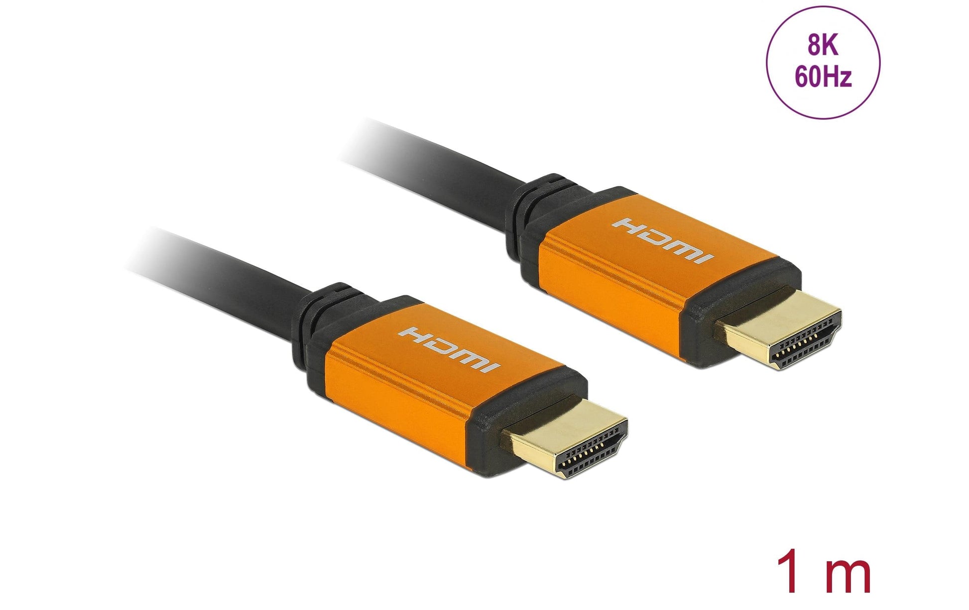 DeLOCK HDMI-Kabel, Schwarz, Gold, 85727, 1 Stück